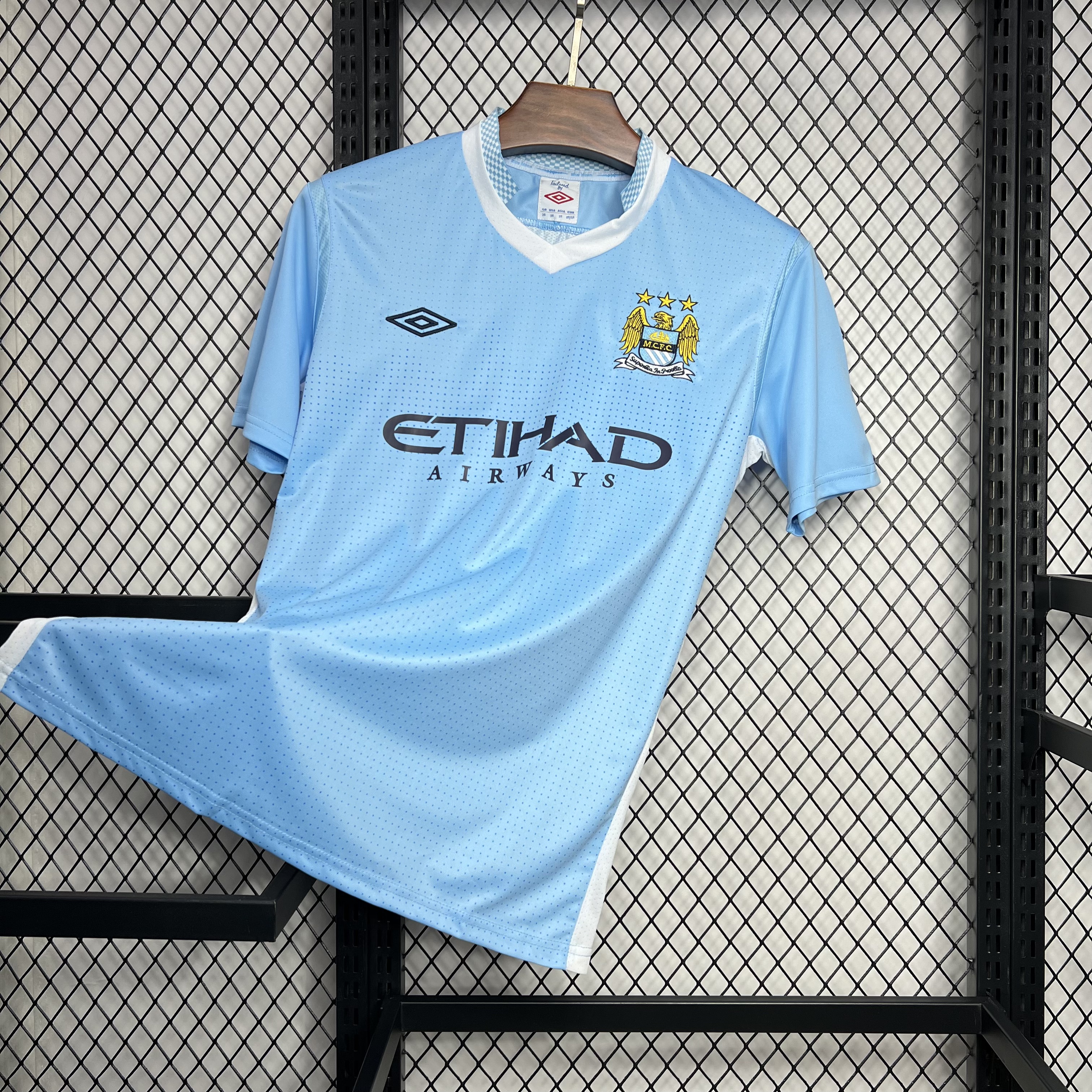 Retro Manchester City 2011-12 Home Stadium Jersey - ReplicasJersey