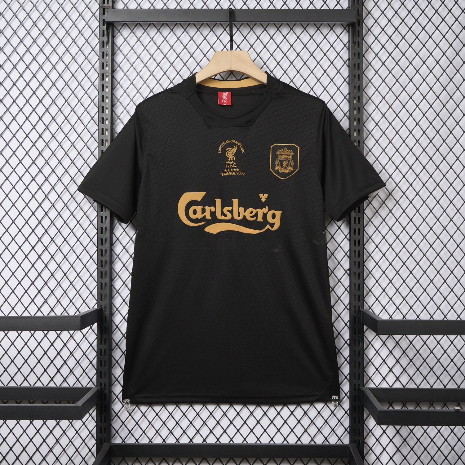 Liver.pool 25-26 Istanbul 2005 Anniversary Black Jersey - Fans Version - ReplicasJersey