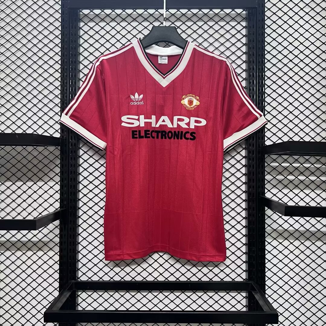 Manchester United Retro 82-83 Home Stadium Jersey - ReplicasJersey