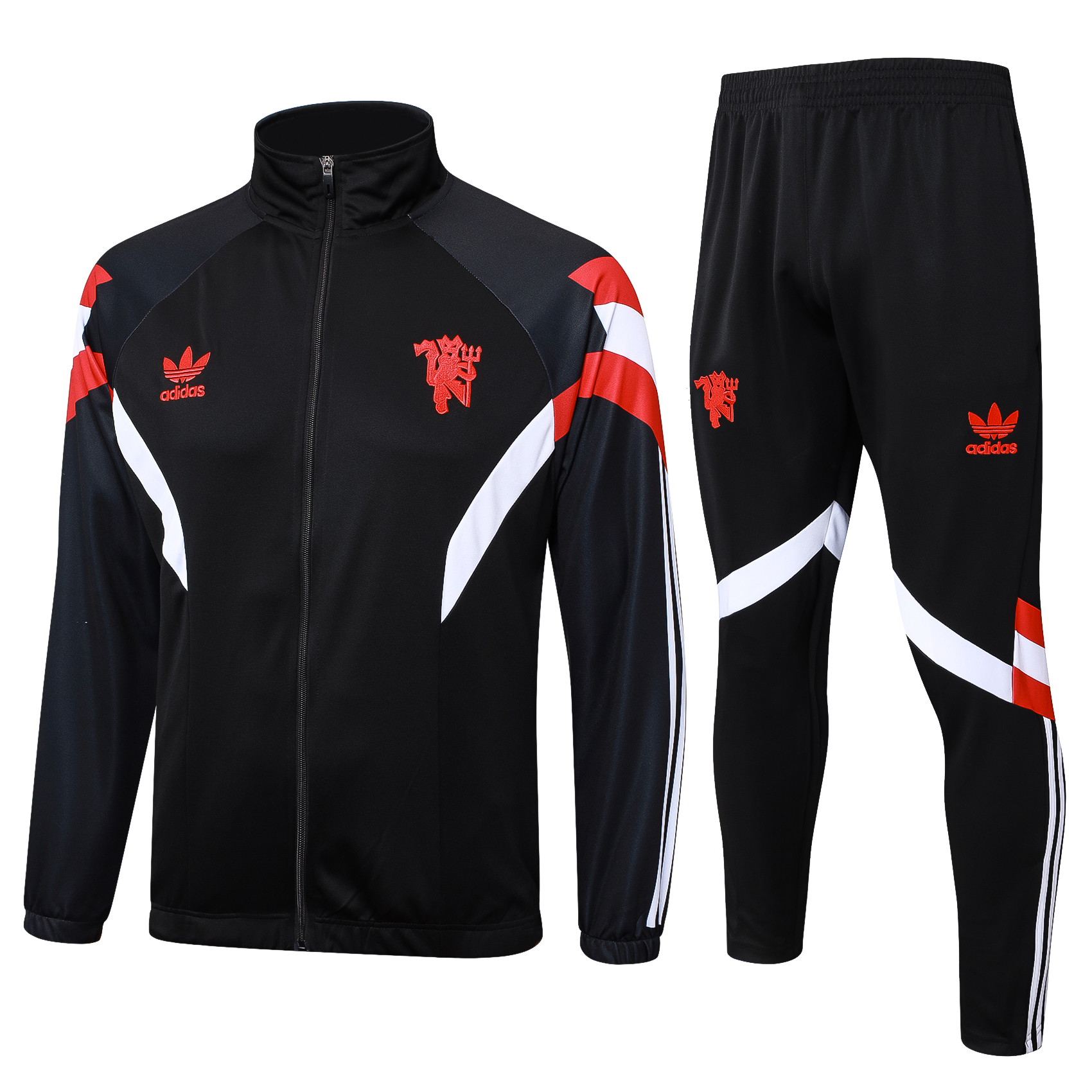 Manchester United 24-25 Originals LFSTLR Jacket Training Tracksuit - Black - ReplicasJersey
