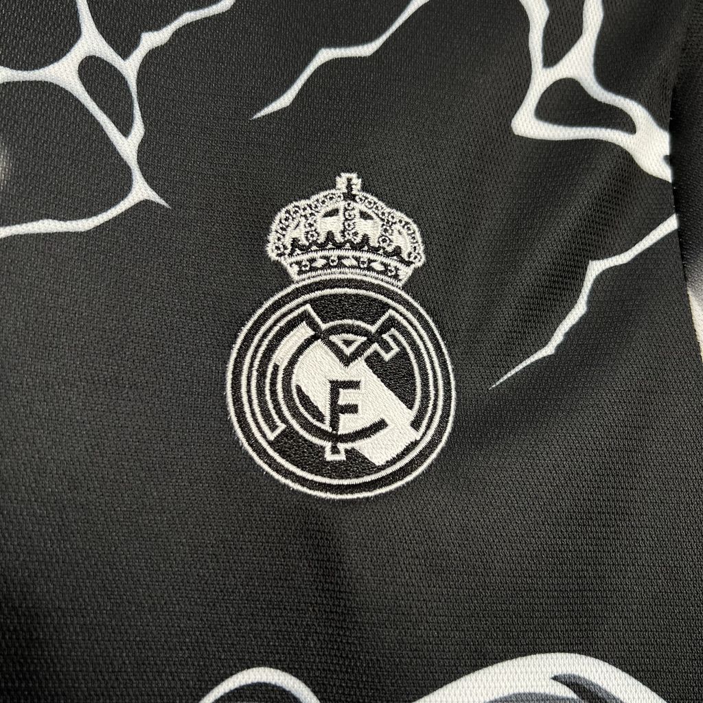 Real Madrid 24-25 Black Leopard Jersey - Fans Version - ReplicasJersey