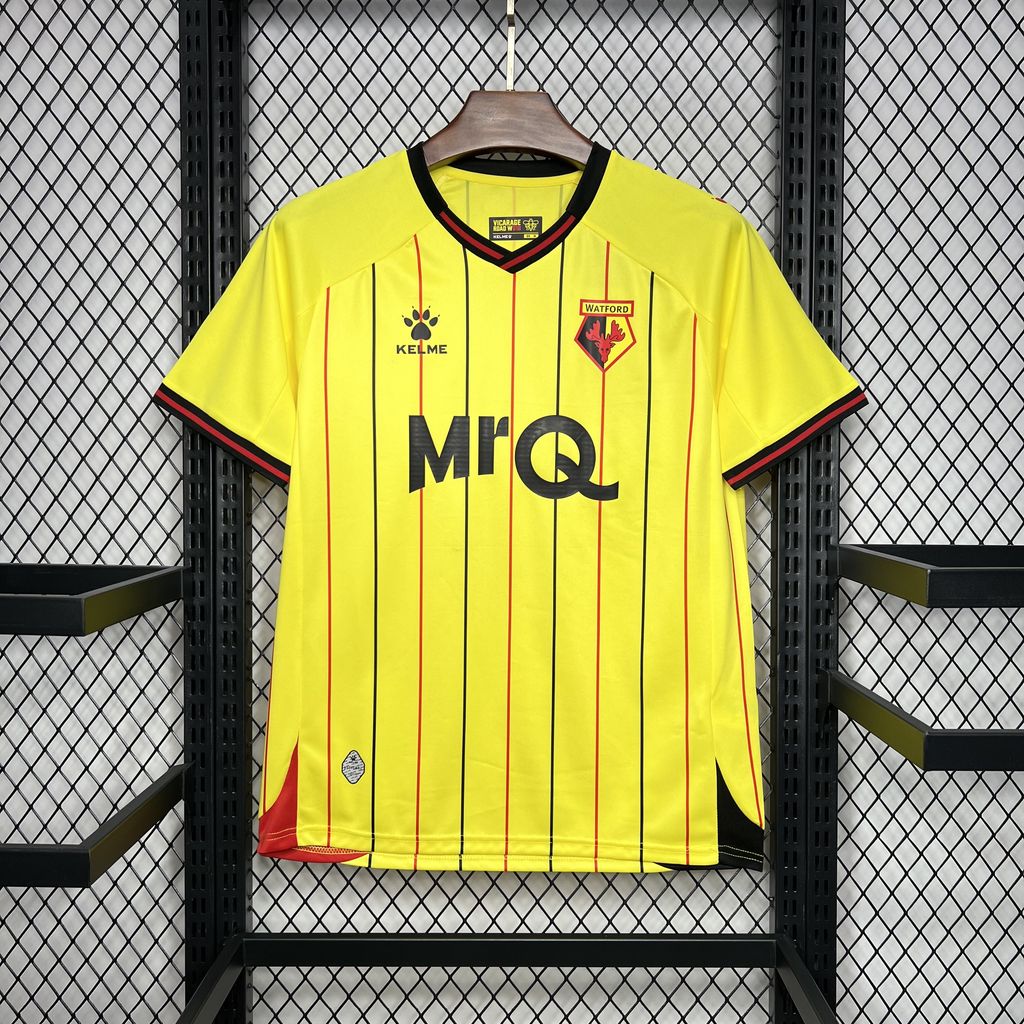 Watford 24-25 Home Stadium Jersey - Fans Version - ReplicasJersey