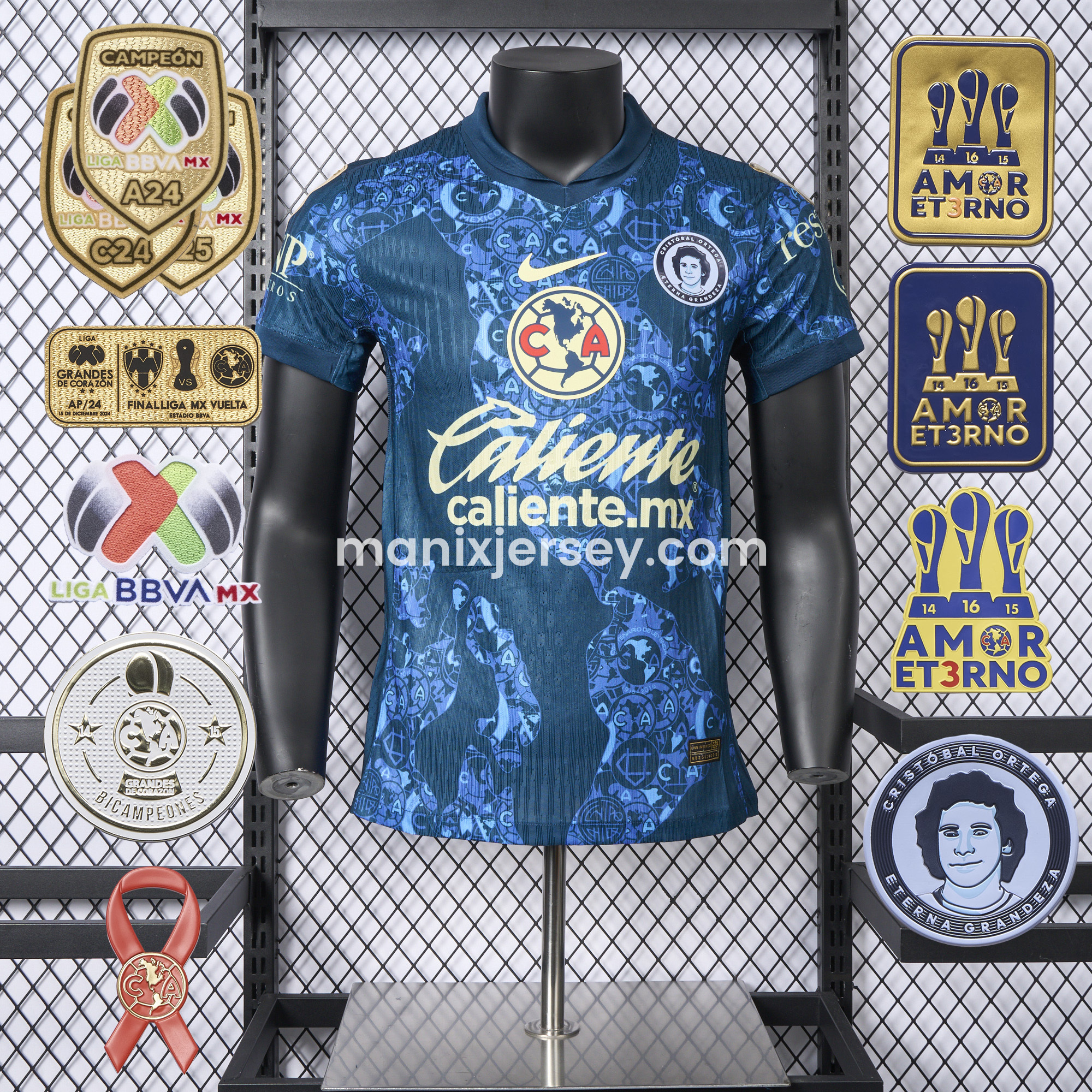 【New Patches】Club América 24-25 Away Jersey - Player Version - ReplicasJersey