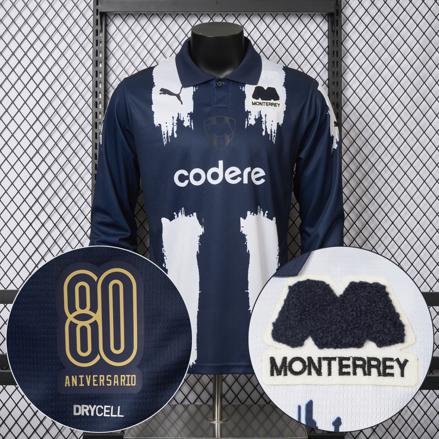 Rayados Monterrey 25-26 80th Anniversary Long Sleeves Special Edition Jersey - ReplicasJersey