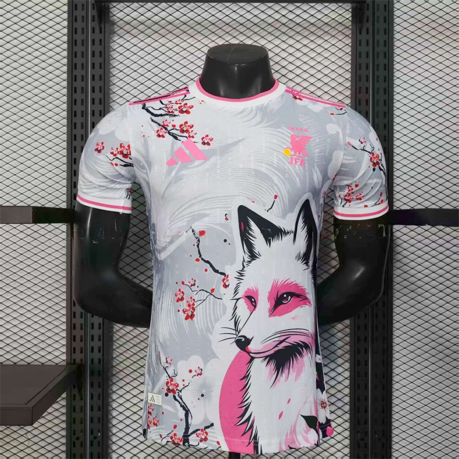 Japan 25-26 Plum Blossom and Snow Fox White Jersey - Player Version - ReplicasJersey