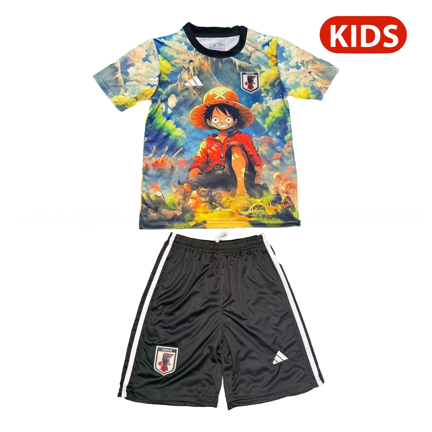 Japan 25-26 Luffy In The Beautiful Scenery Special Kids Kit - ReplicasJersey
