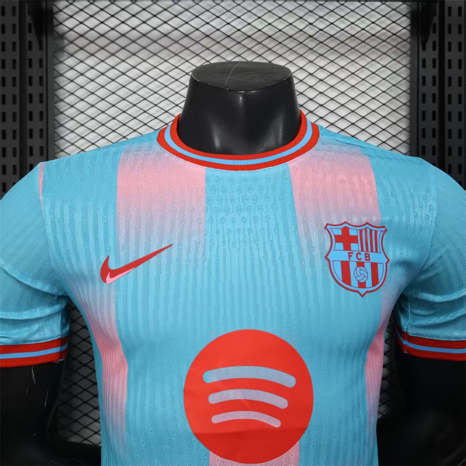 B.A.R.S.A 25-26 Orange Logo Pink & Light Blue Special Jersey - Player Version - ReplicasJersey