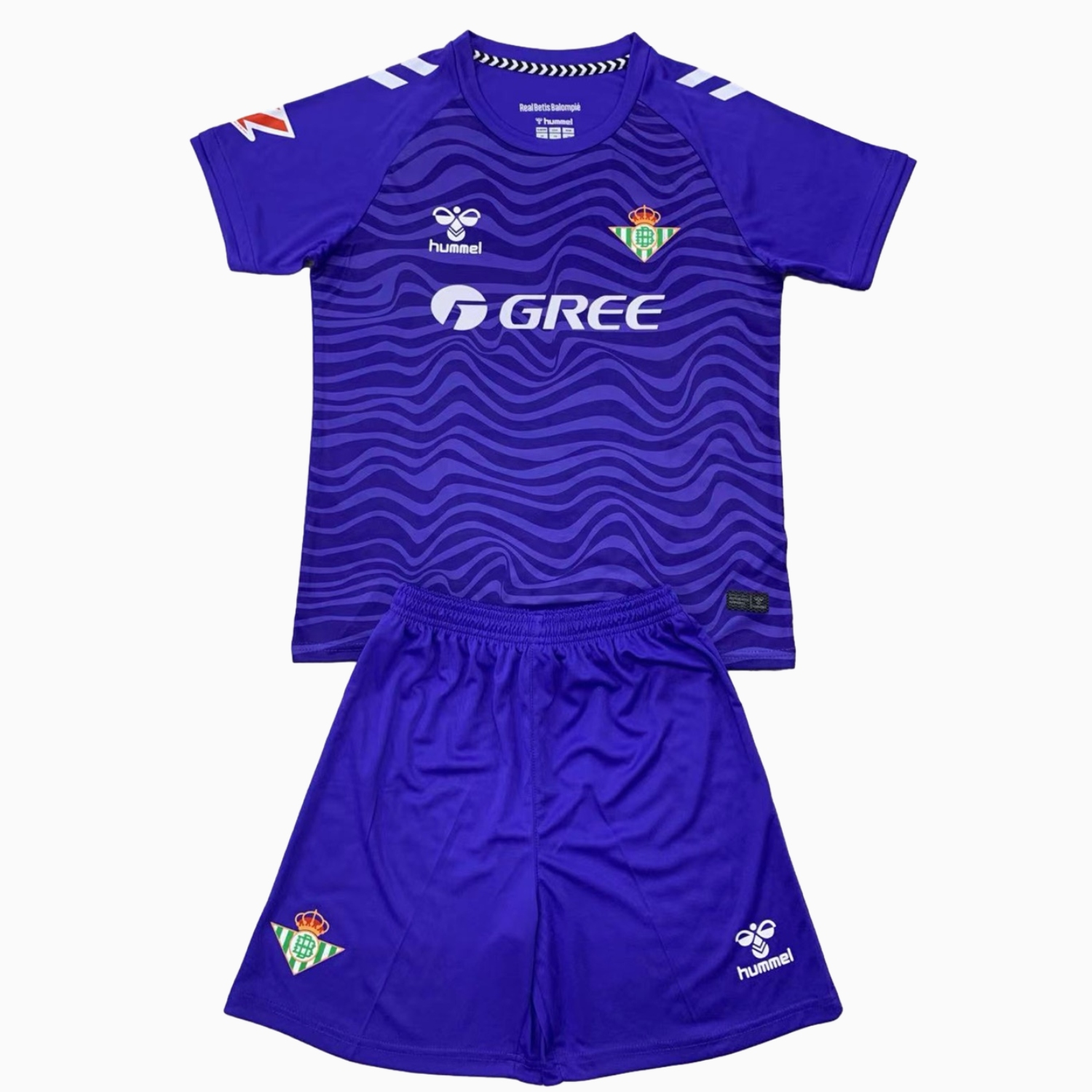 Real Betis 24-25 Purple Goalkeeper Kids Kit - ReplicasJersey