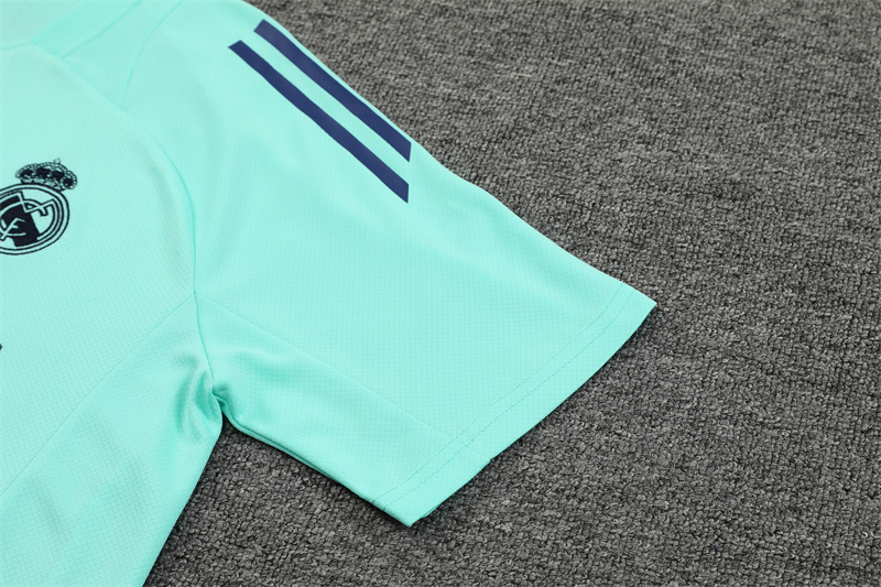 Real Madrid 24-25 Short-Sleeve Training Set - Lake Blue - ReplicasJersey