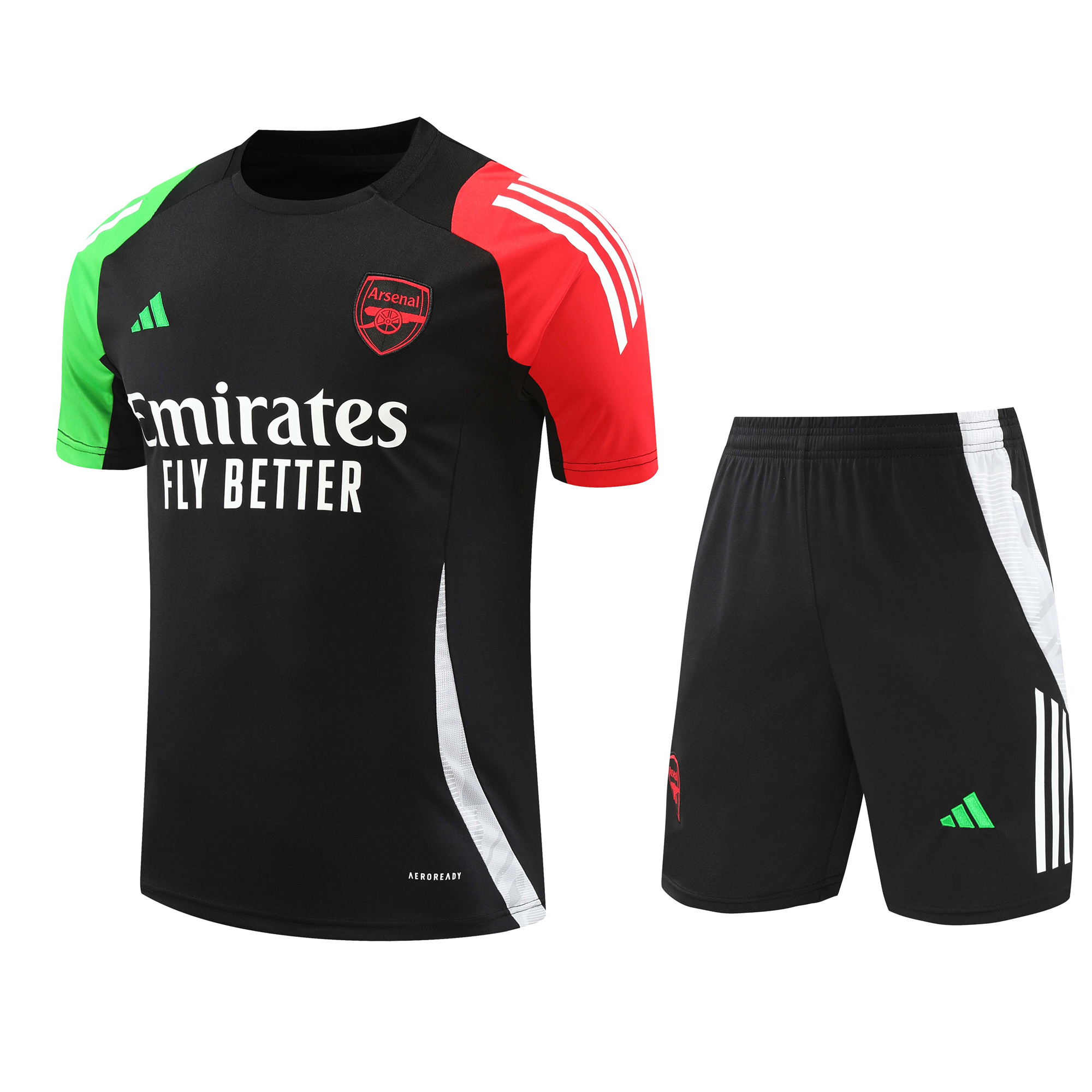 Arsenal 24-25 Short-Sleeve Training Set - Black - ReplicasJersey