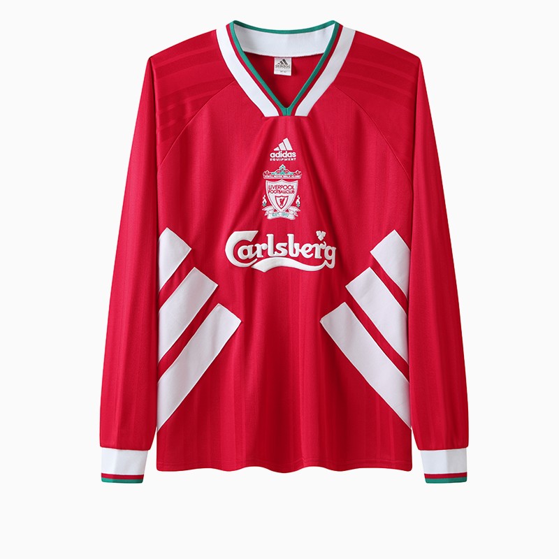 Retro Liver.pool 1993-95 Home Stadium Long Sleeve Jersey - ReplicasJersey