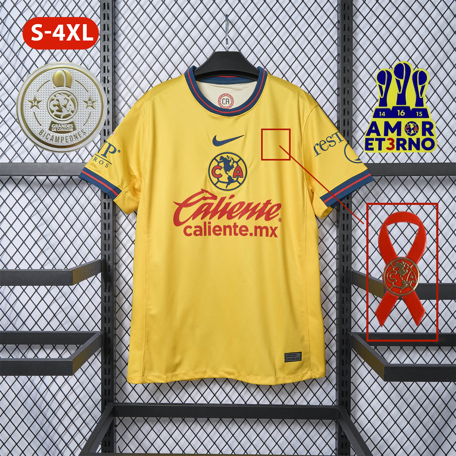 【New Patch】Club América 24-25 Home Stadium Jersey - Fans Version - ReplicasJersey