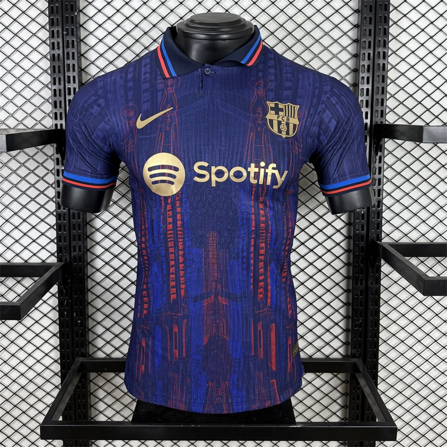 B.A.R.S.A 25-26 Sagrada Família Blue Special Edition Jersey - Player Version - ReplicasJersey