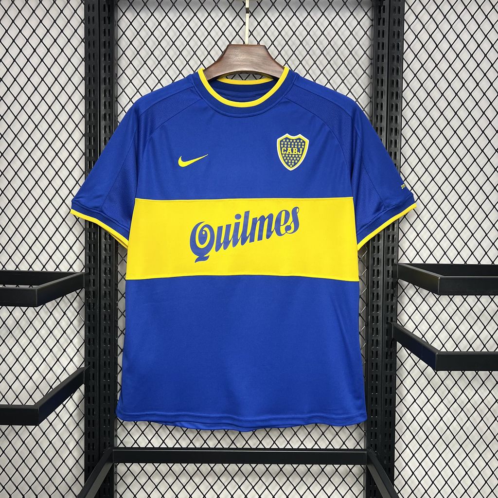 Retro Boca Juniors 2000-01 Home Jersey - ReplicasJersey