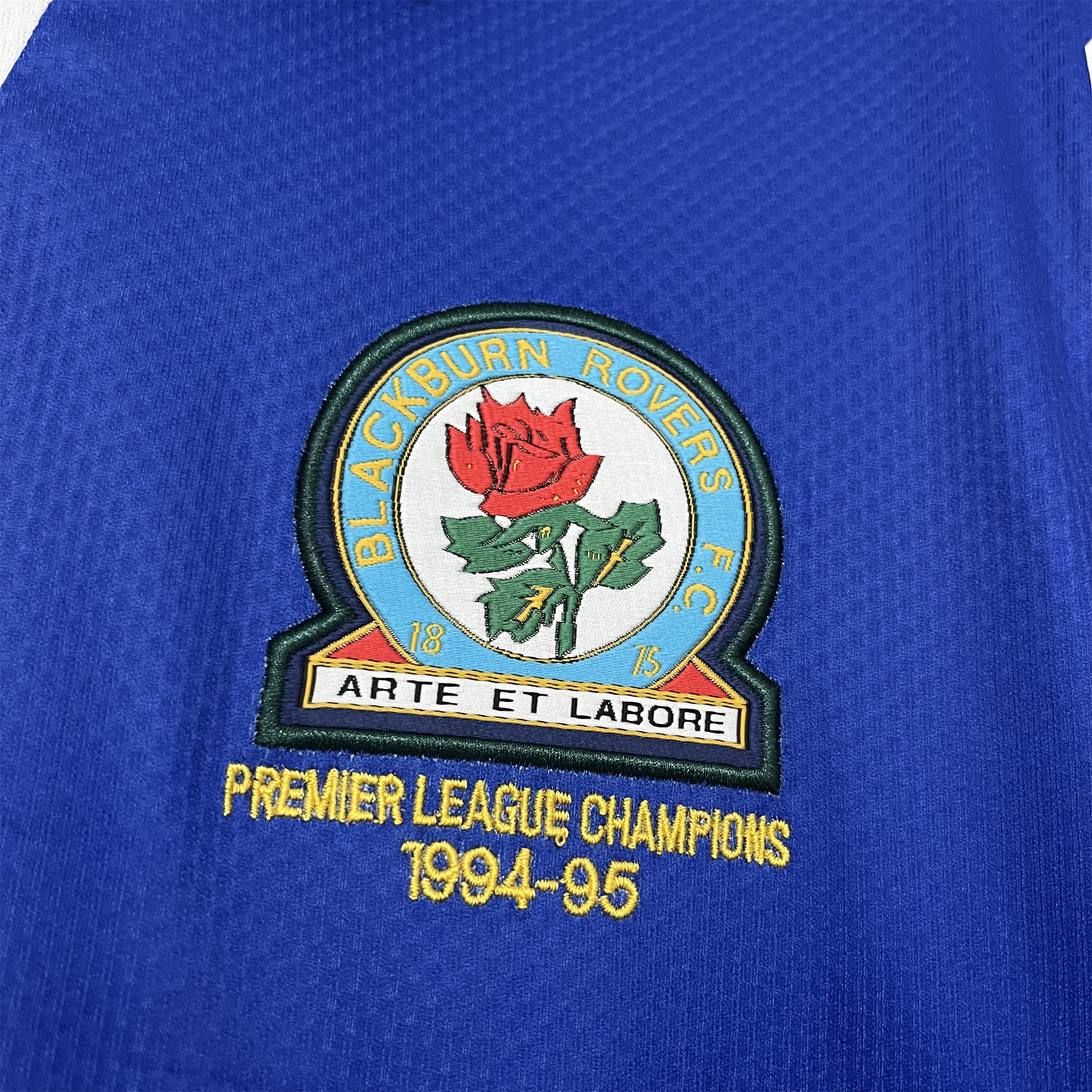 Retro Blackburn Rovers 1994-95 Home Stadium Jersey - ReplicasJersey