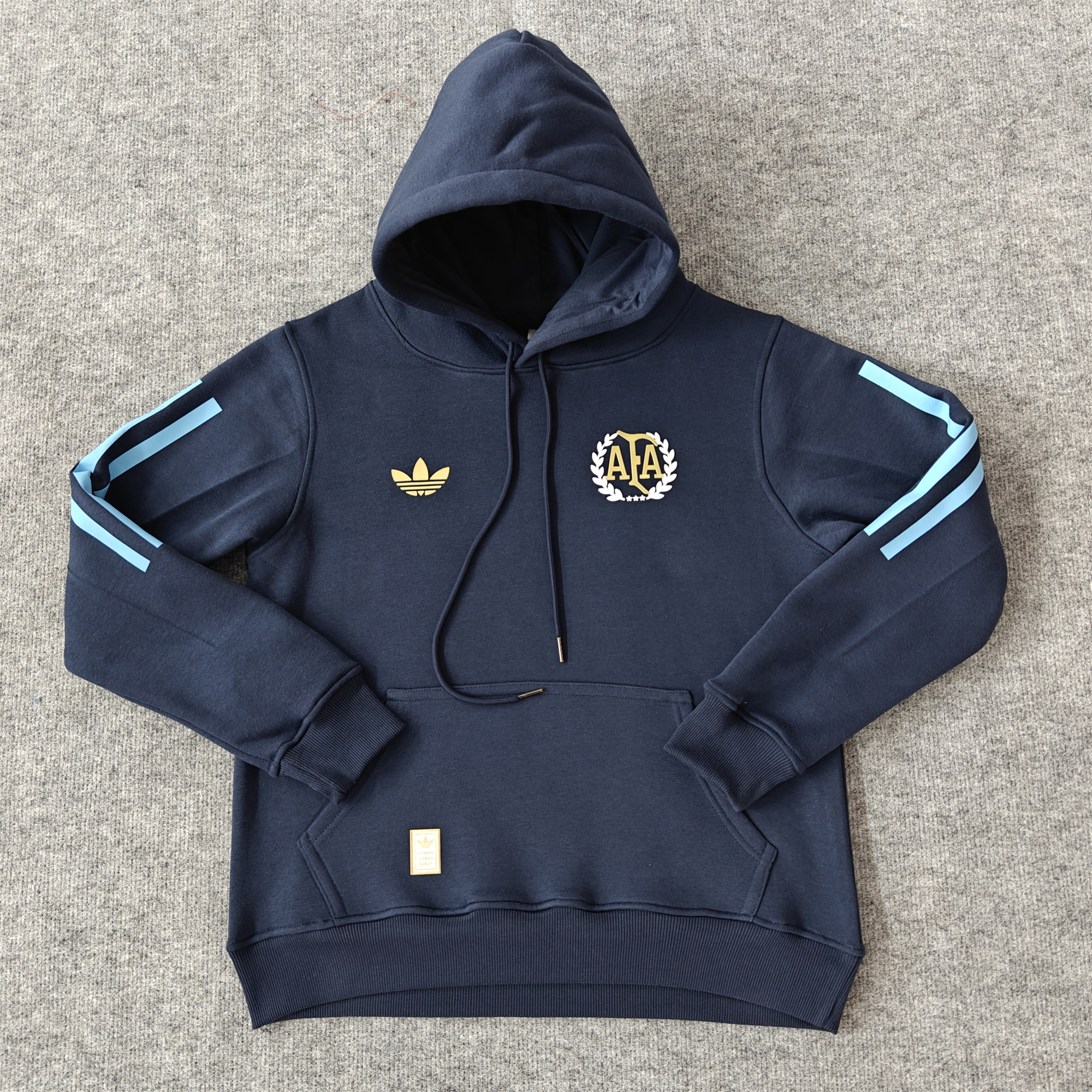 Argentina 24-25 Adi 50 Years Anniversary Hoodie - Deep Blue - ReplicasJersey