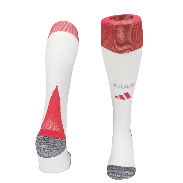 Ajax 24-25 Home Socks - White - ReplicasJersey
