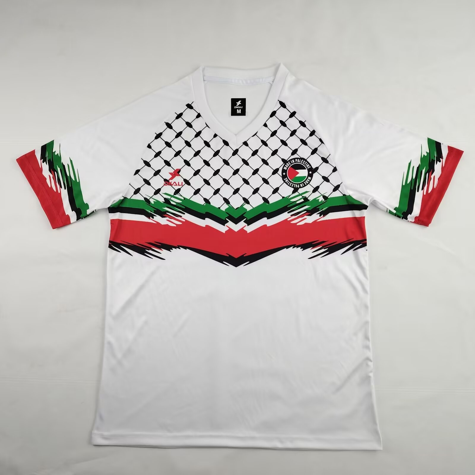 FC Palestina 24-25 White Barbed Wire Jersey - Fans Version - ReplicasJersey