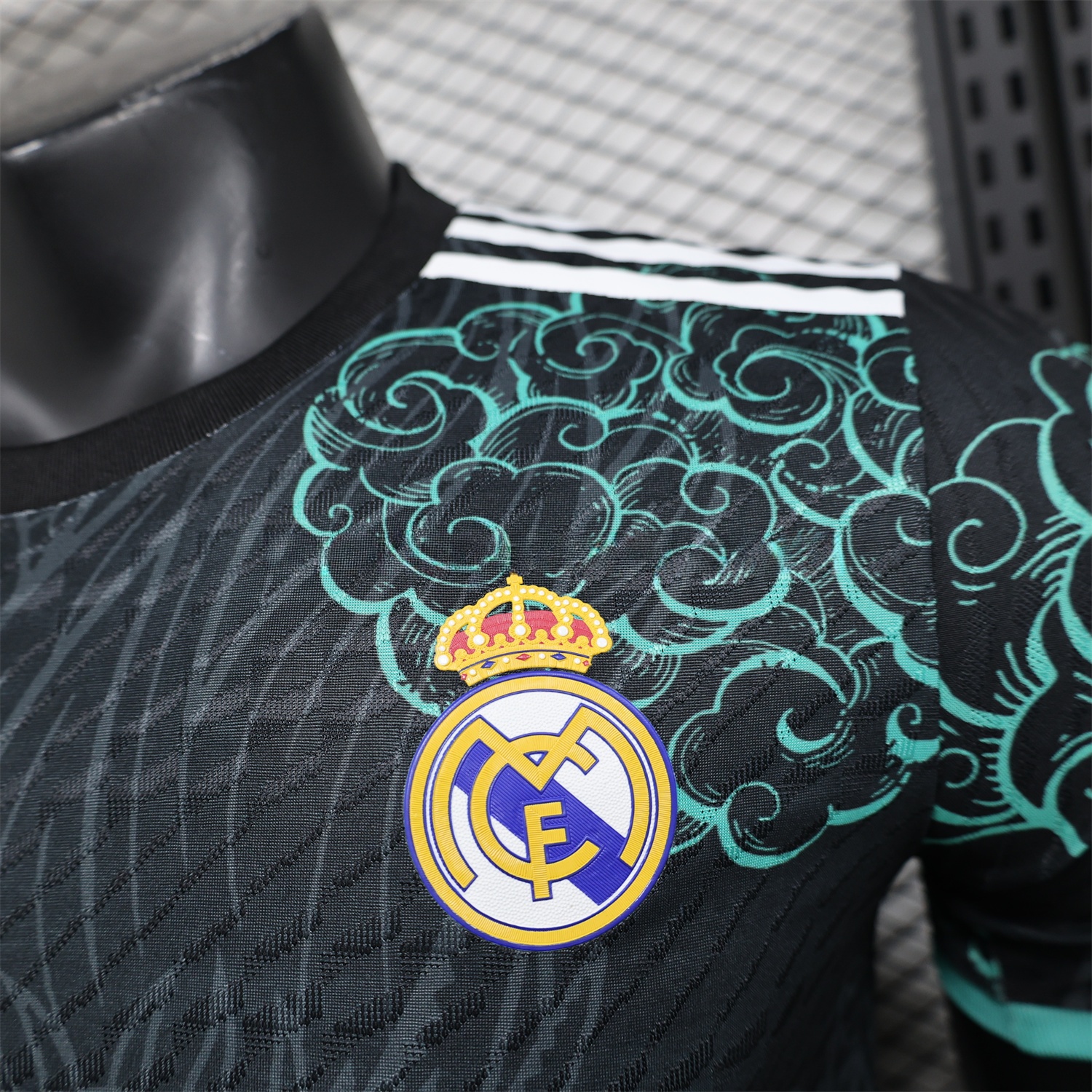 Real Madrid 24-25 Black and Green Loong Jersey - Player Version - ReplicasJersey
