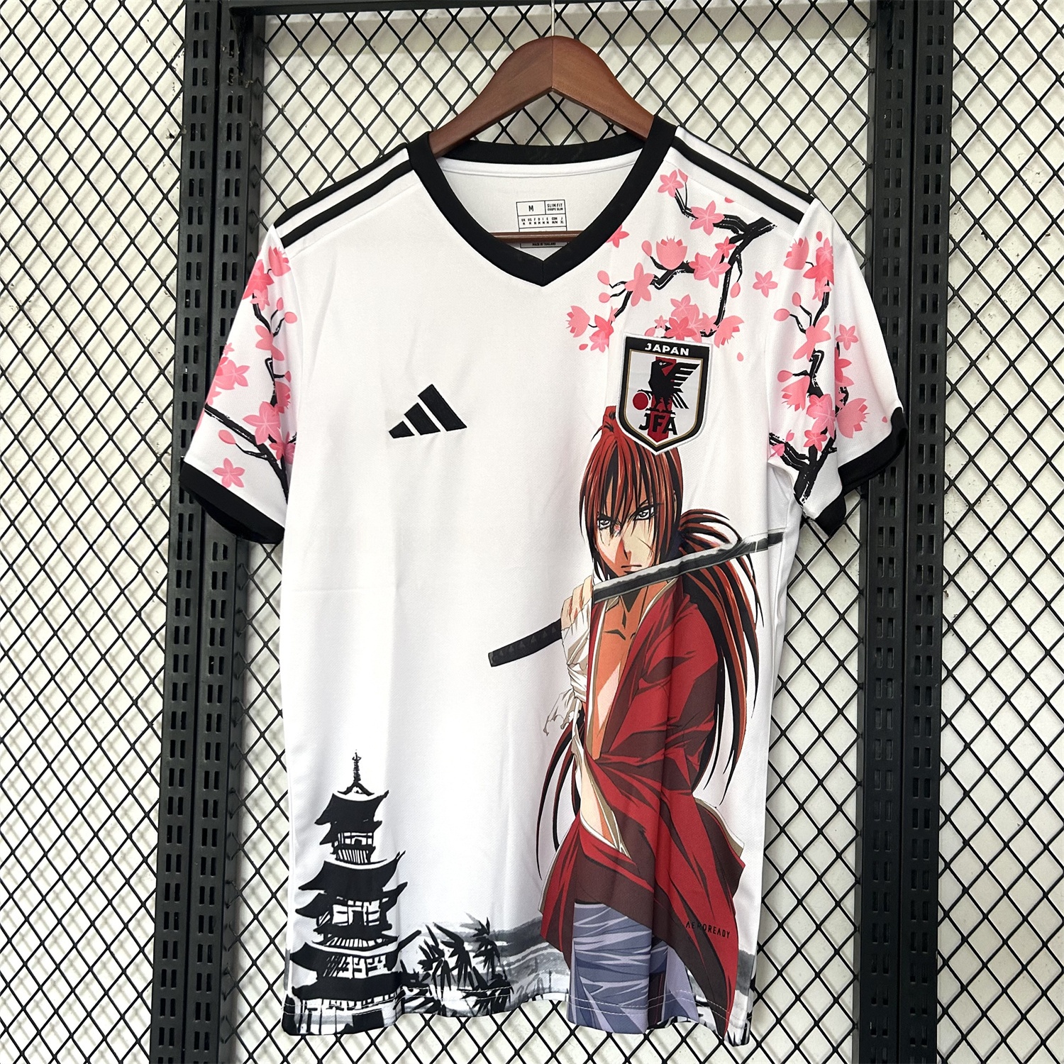 Japan 25-26 Rurouni Kenshin Himura Kenshin White Special Jersey - Fans Version - ReplicasJersey