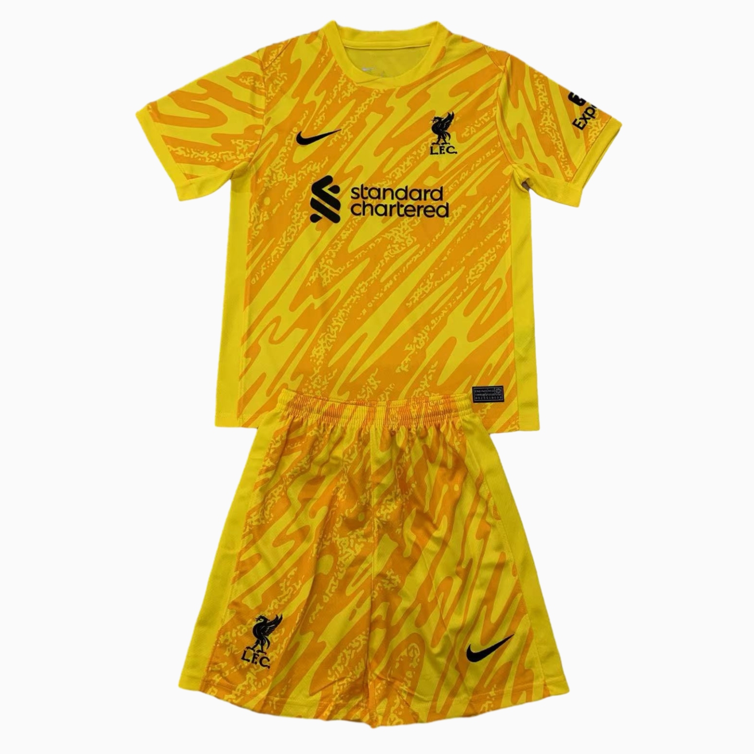 Liver.pool 24-25 Yellow Goalkeeper Kids Kit - ReplicasJersey