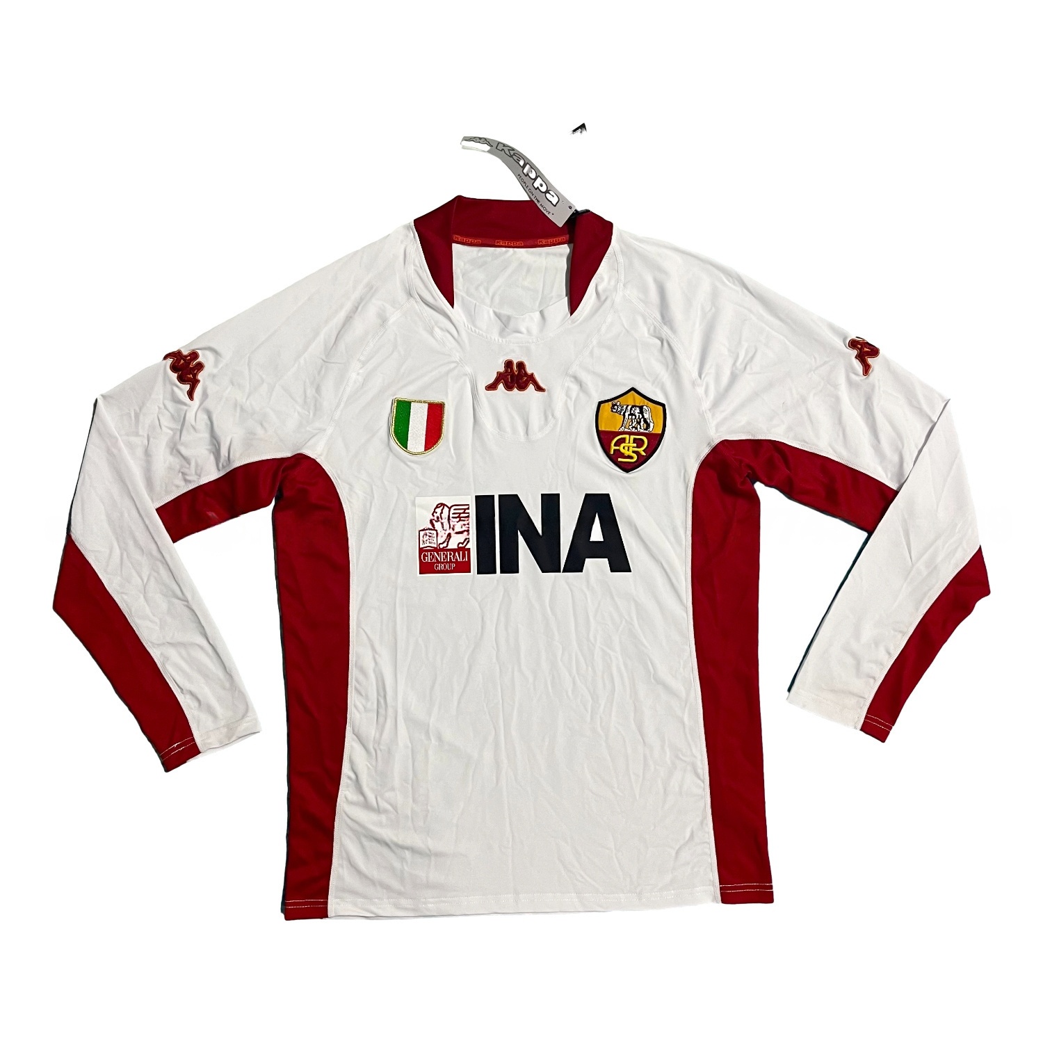 Retro Roma 2001-02 Away Long Sleeves Jersey - ReplicasJersey