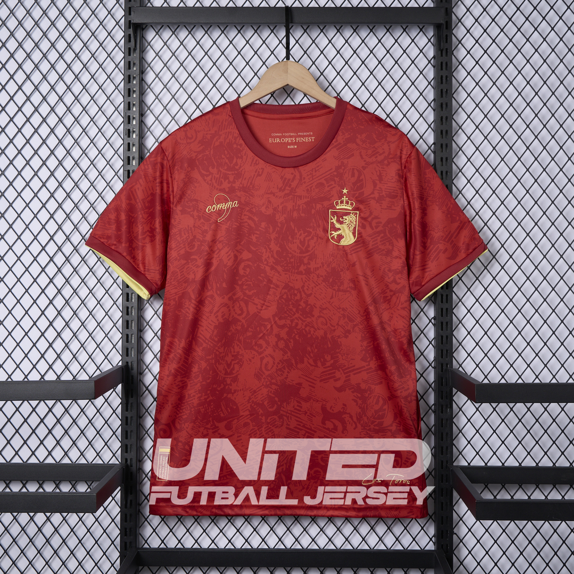 Spain 2024-25 COMMA Red Special Edition Jersey - Fans Version - ReplicasJersey