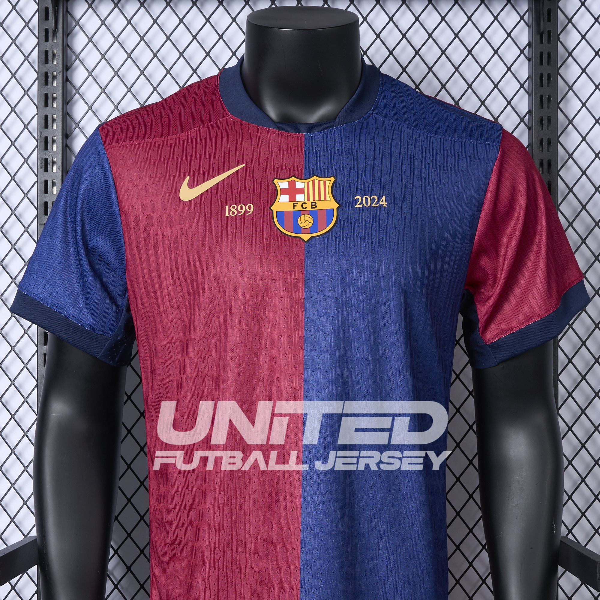 B.A.R.S.A 24-25 Home Unsponsored Anniversary Jersey - Player Version - ReplicasJersey