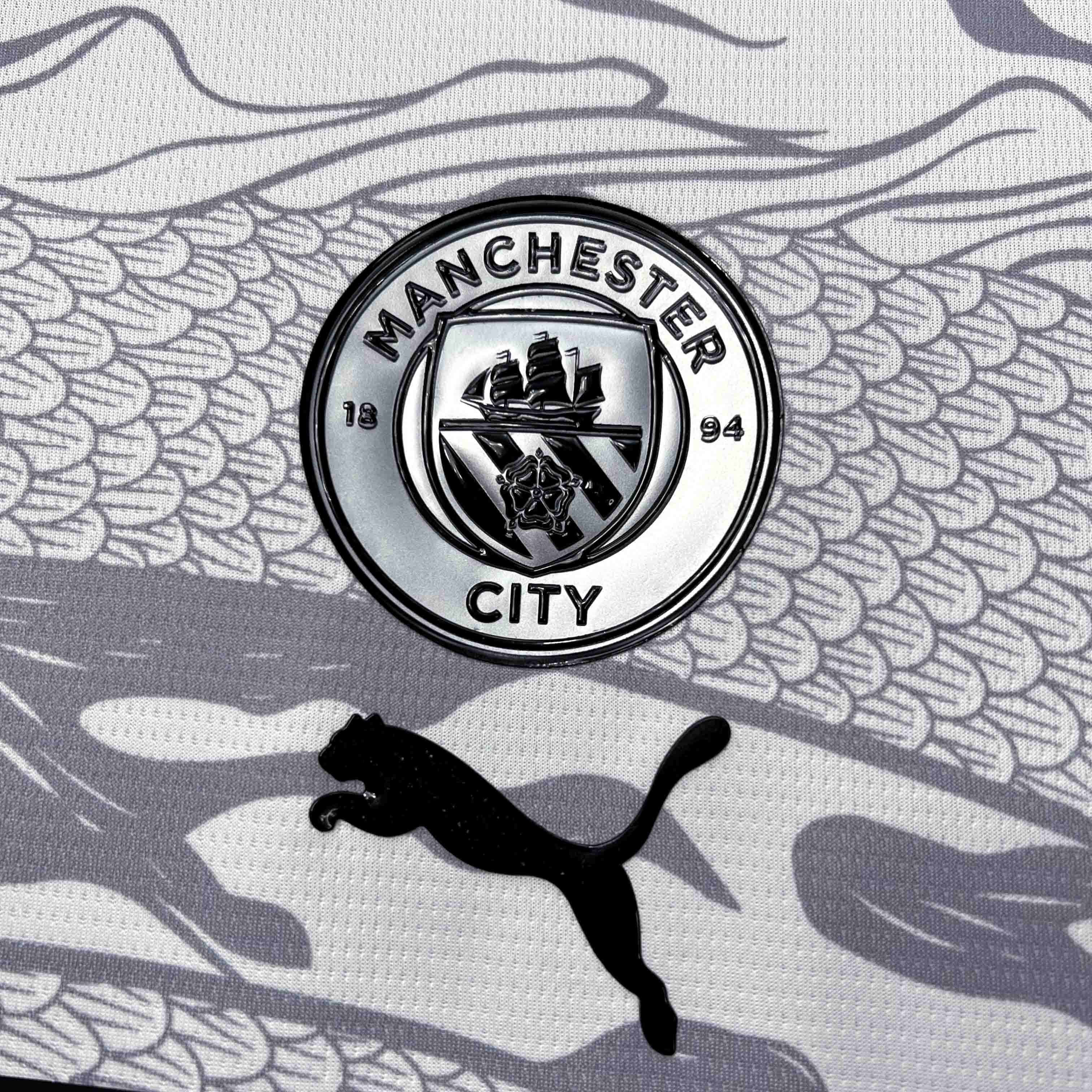 Manchester City 2024 Chinese New Year Pre-match Jersey - Fans Version - ReplicasJersey