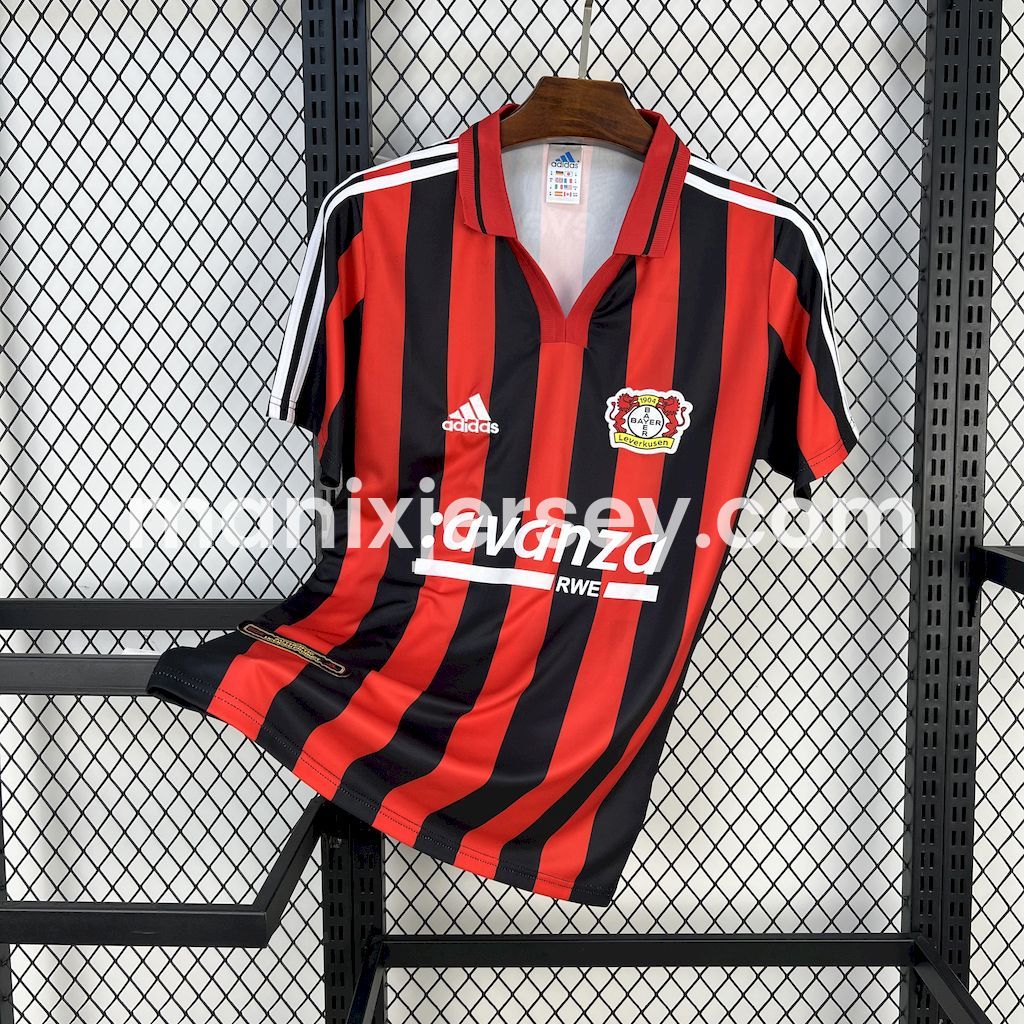 Retro Bayer 04 Leverkusen 2000-01 Home Jersey - ReplicasJersey