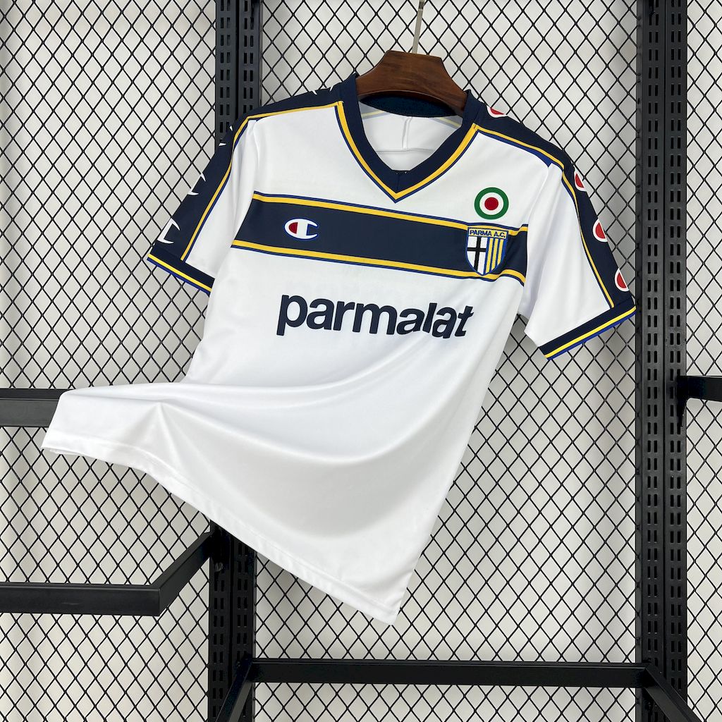 Retro Parma 2002-03 Away Jersey - Fans Version - ReplicasJersey