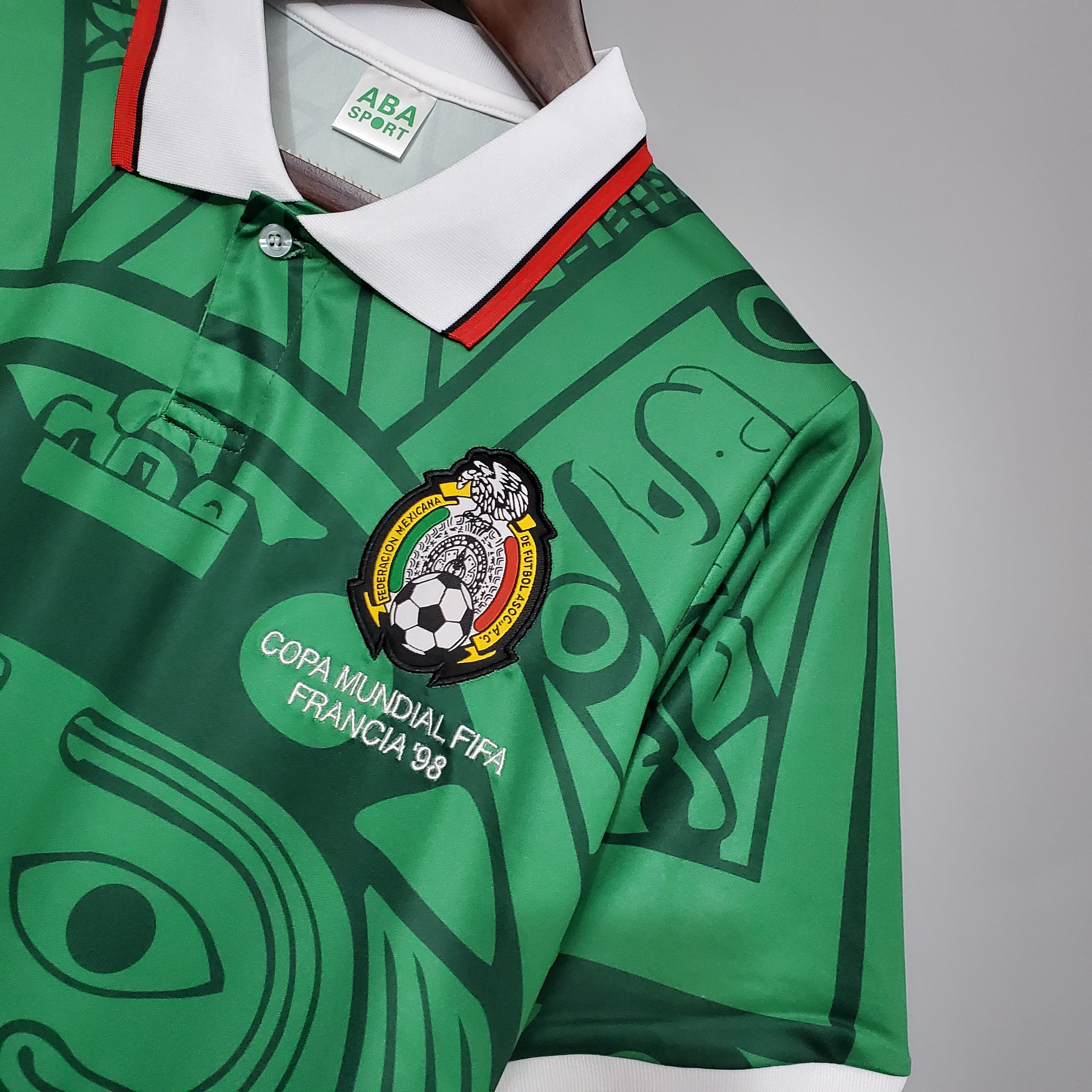 Retro Mexico 1998 Home Jersey - ReplicasJersey