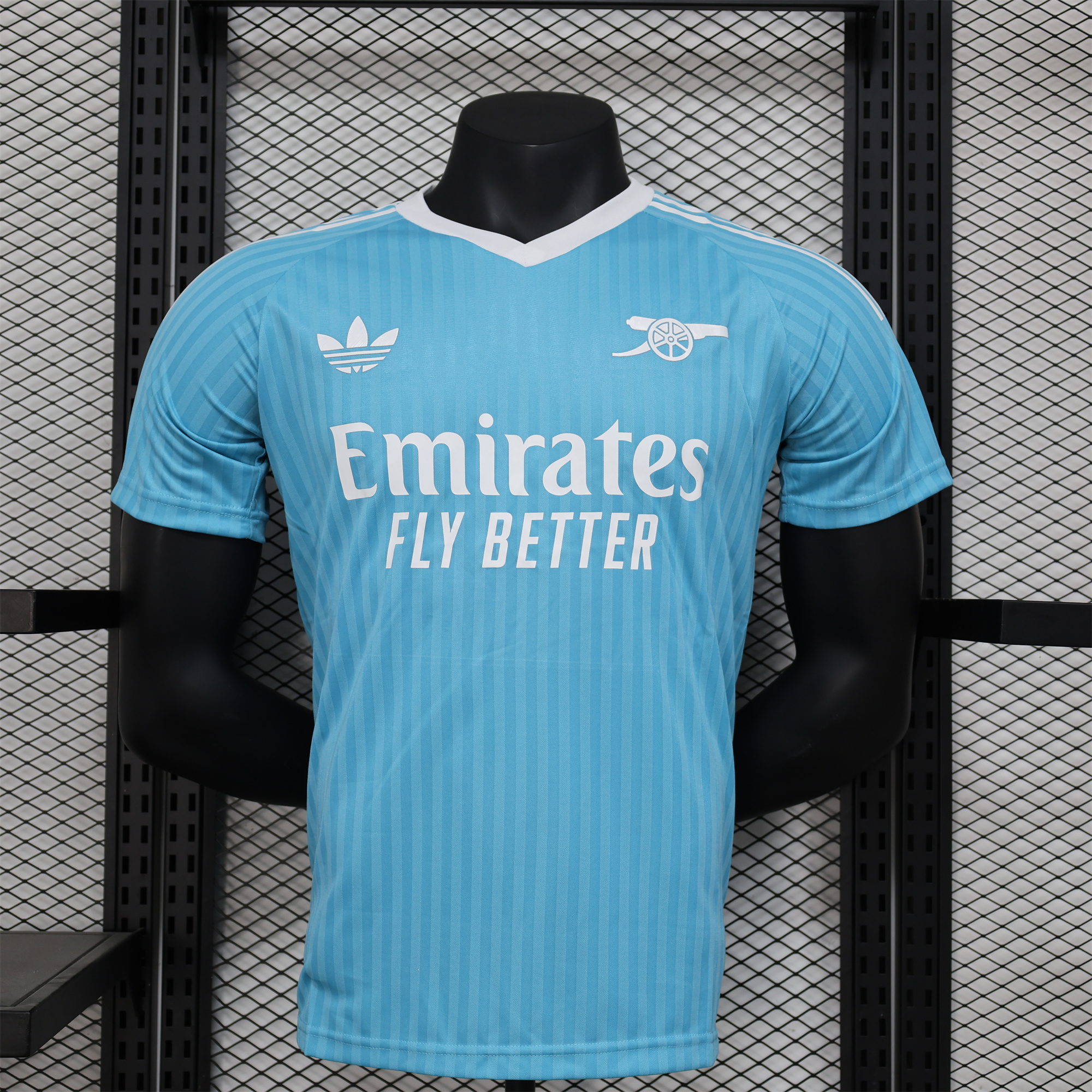 Arsenal 24-25 Sky Blue Trefoil Vintage Jersey - Player Version - ReplicasJersey