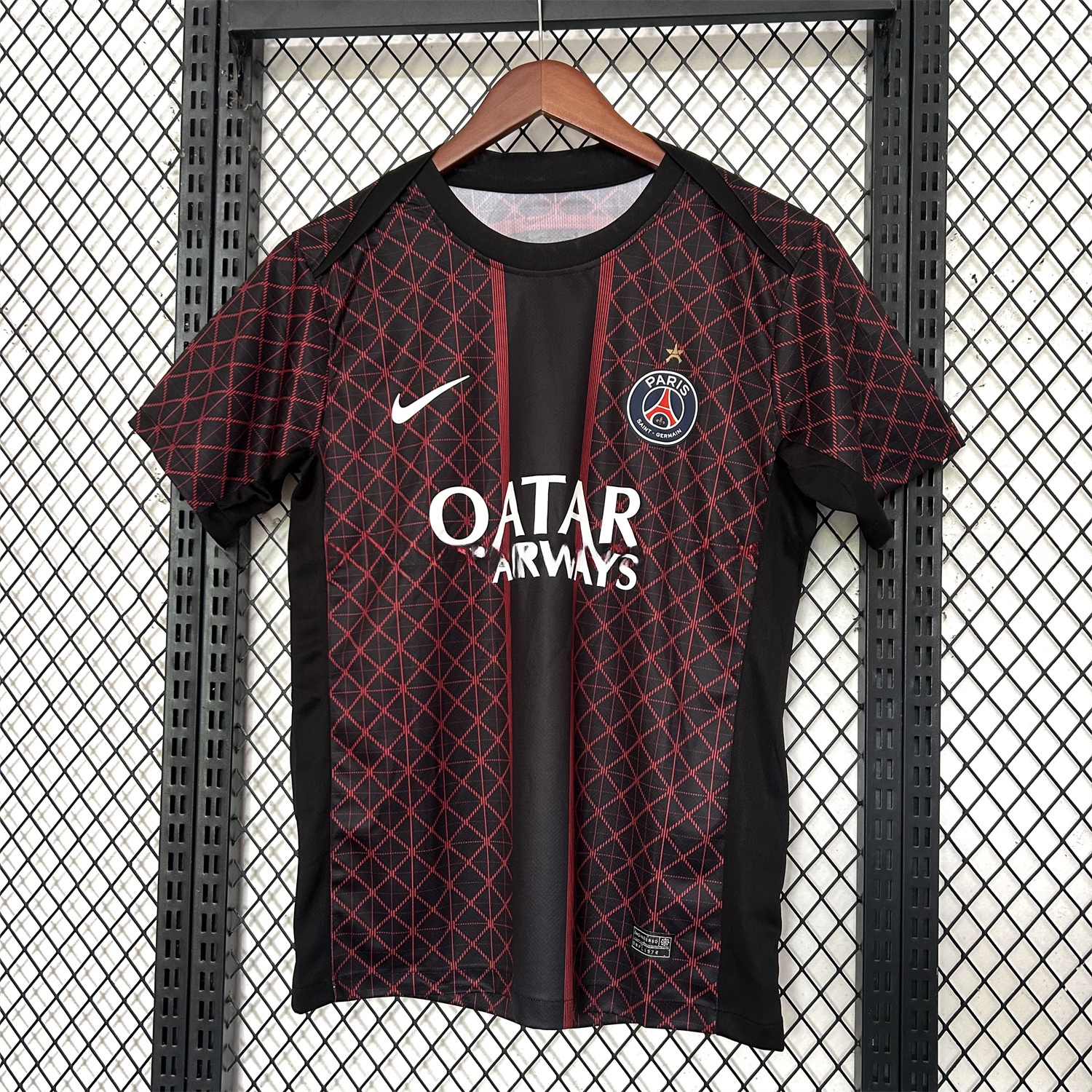 Paris Saint-Germain PSG 25-26 Red Pre-Match Training Jersey - Fans Version - ReplicasJersey