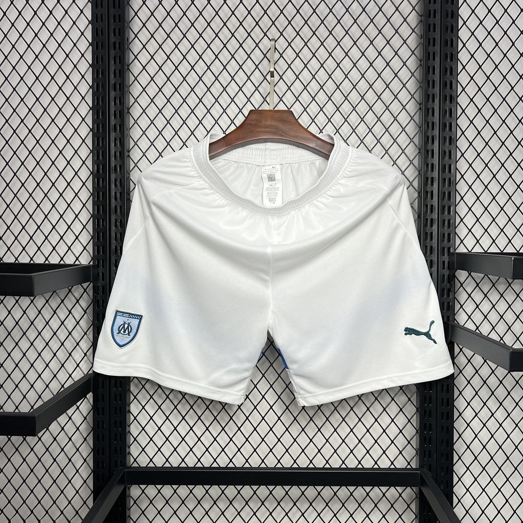 Marseille 24-25 Home Stadium Shorts - Fans Version - ReplicasJersey