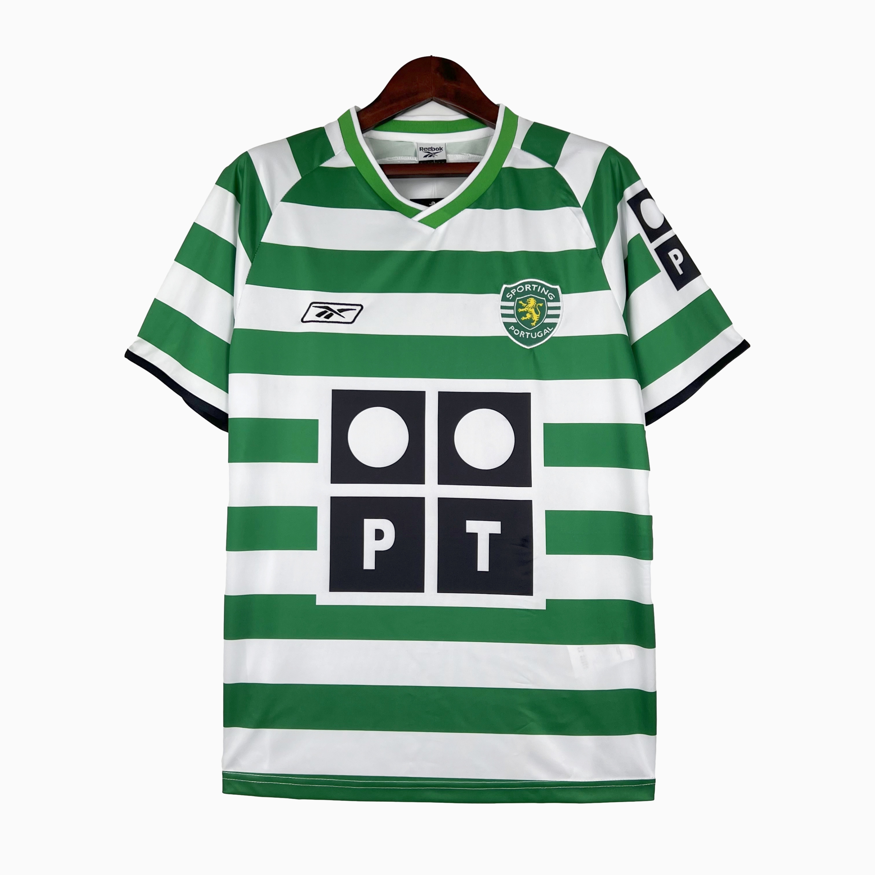 Retro Sporting CP 03-04 Home Stadium Jersey - ReplicasJersey