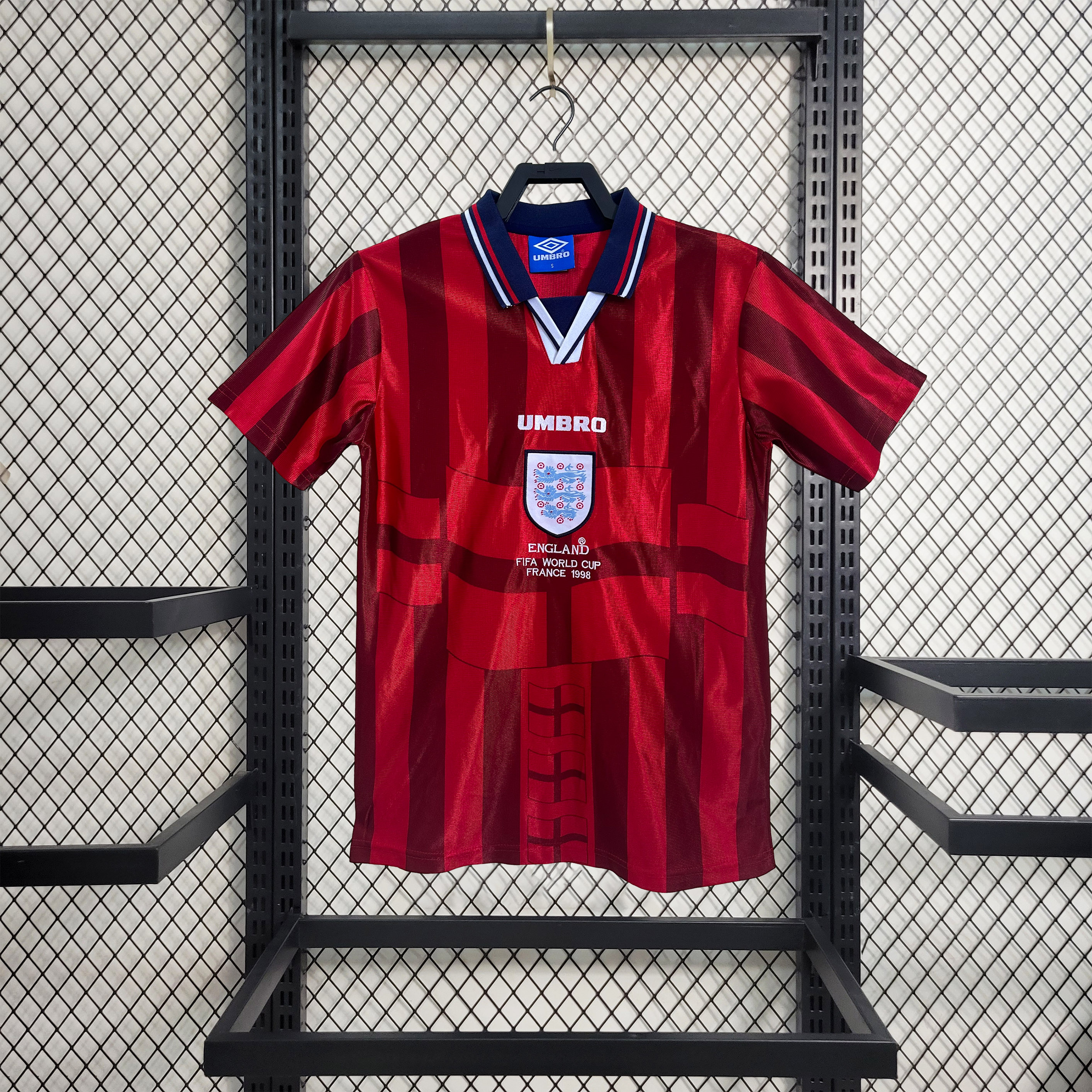 Retro England 1998 Away Jersey - ReplicasJersey