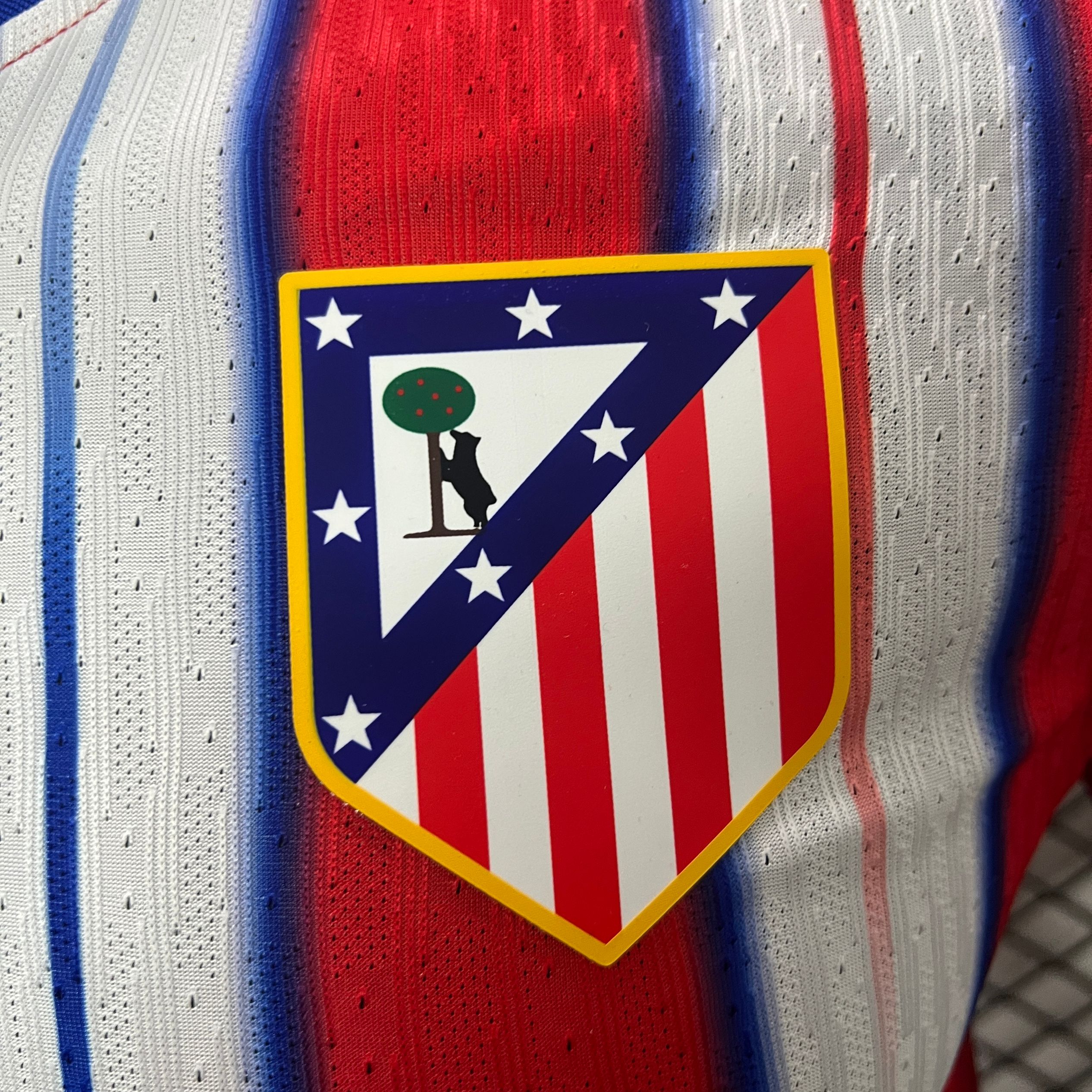 Atletico Madrid 24-25 Home Stadium Jersey - Player Version - ReplicasJersey