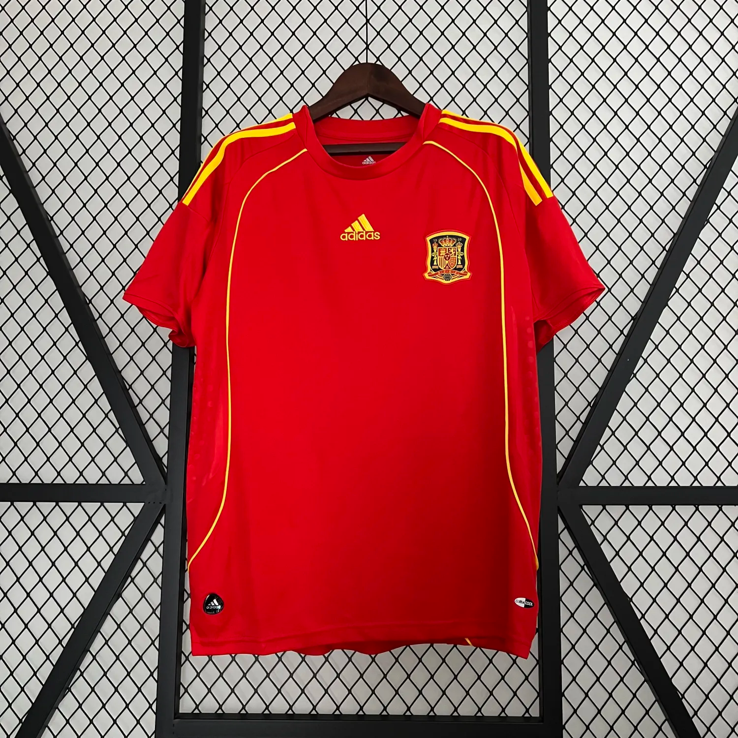 Retro Spain 2008 Home Stadium Jersey - ReplicasJersey