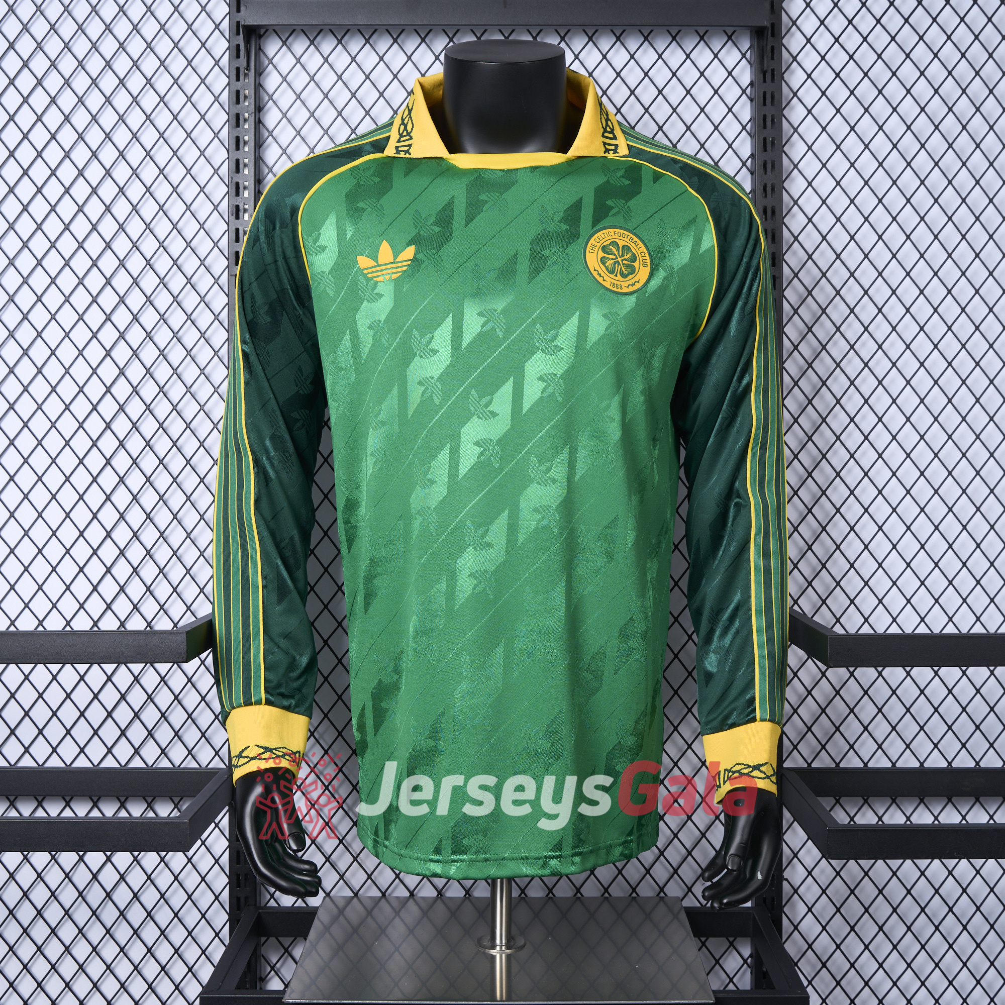 Celtic 24-25 Originals LFSTLR Long Sleeve Green Jersey - Player Version - ReplicasJersey
