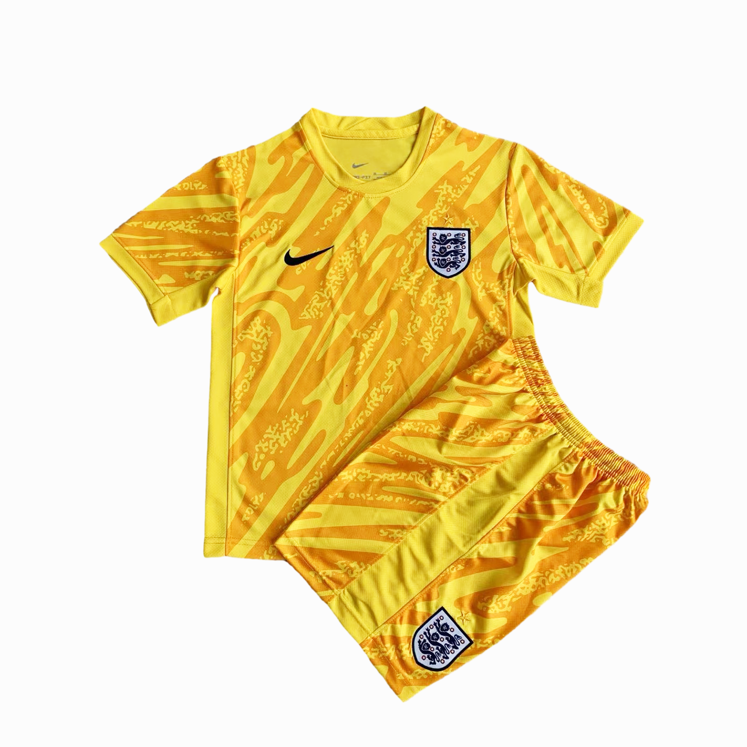 England 2024 Goalkeeper Kids Kit - Yellow - ReplicasJersey