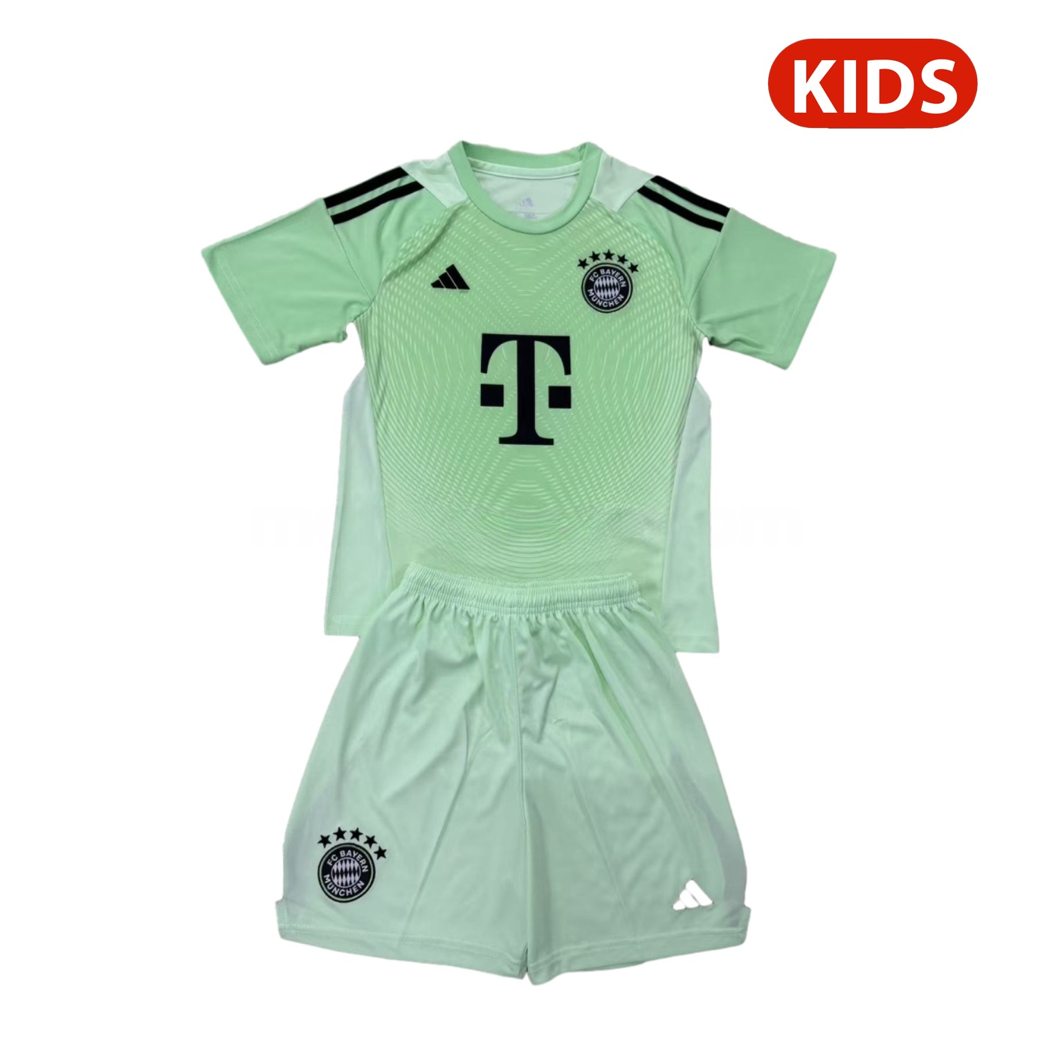 Bayern Munich 25-26 Green Goalkeeper Kids Kit - ReplicasJersey