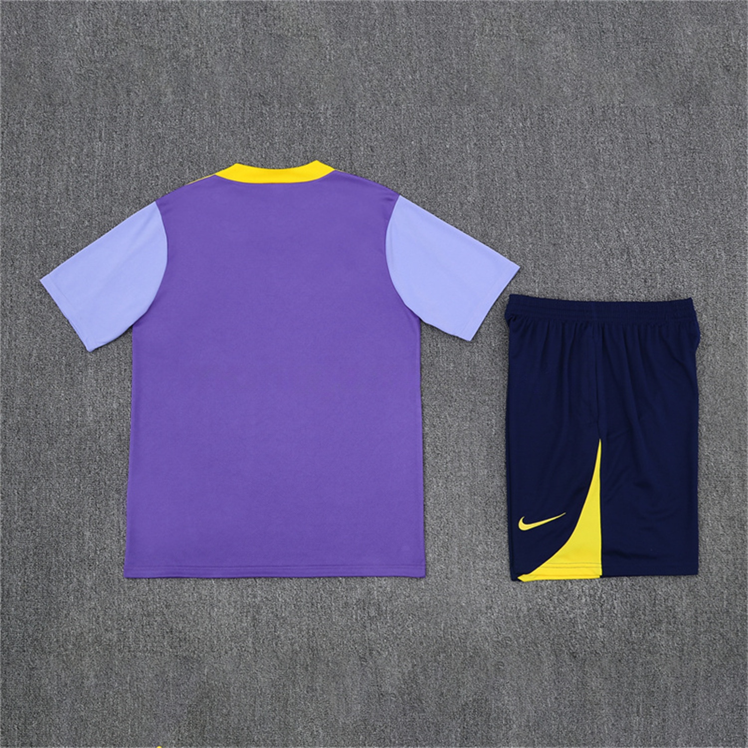 Atletico Madrid 25-26 Kids Short-Sleeve Training Set - Purple Top & Royal Blue shorts - ReplicasJersey