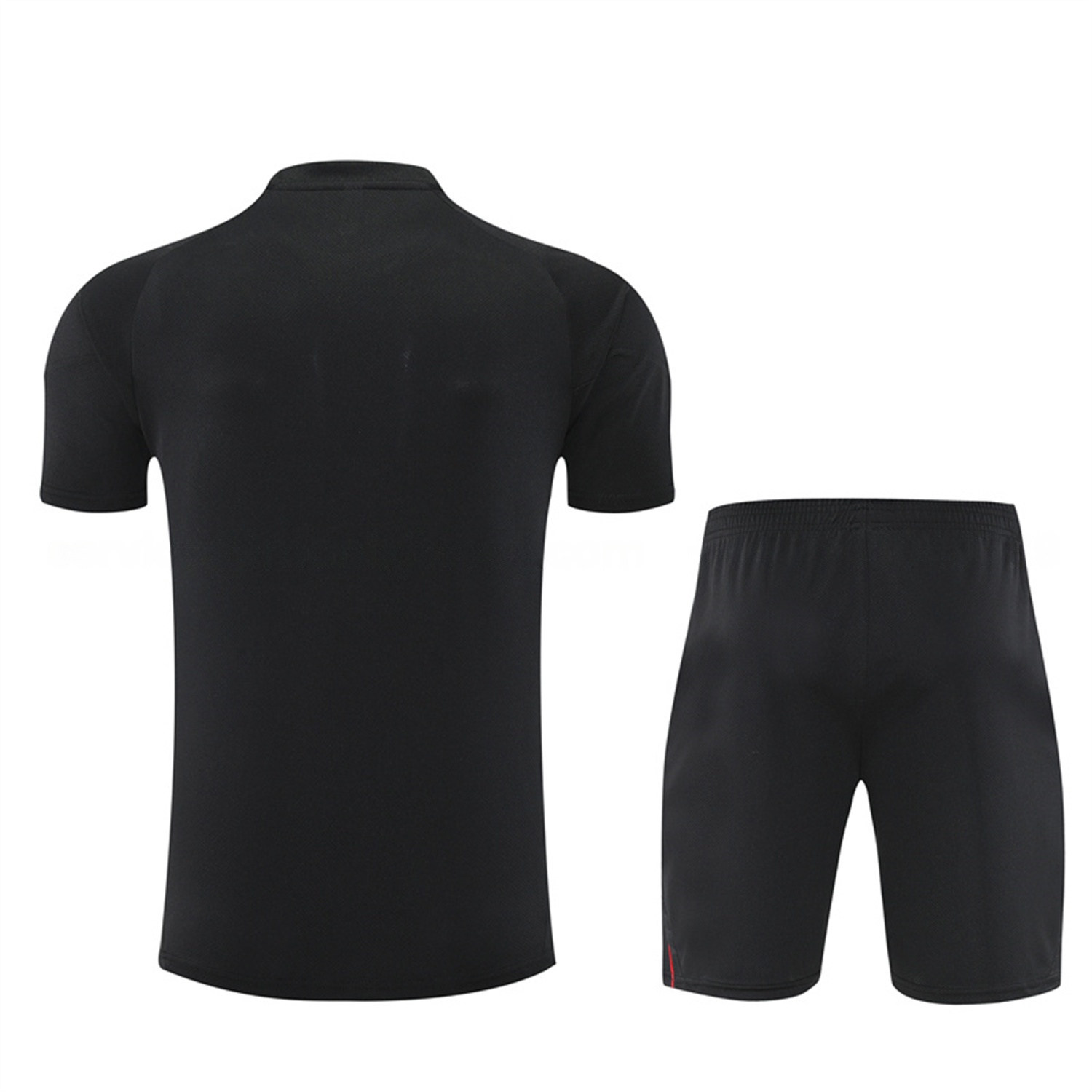 Ajax 25-26 Kids Short-Sleeve Training Set - Black Top and Black Shorts - ReplicasJersey