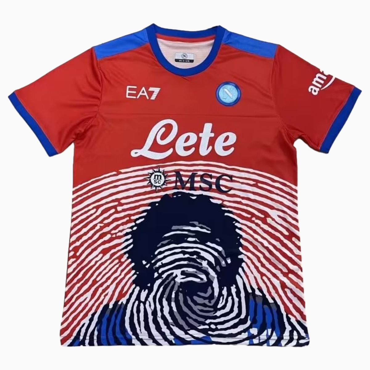 Retro Napoli 2021-22 Maradona Special Edition Jersey - Red - ReplicasJersey