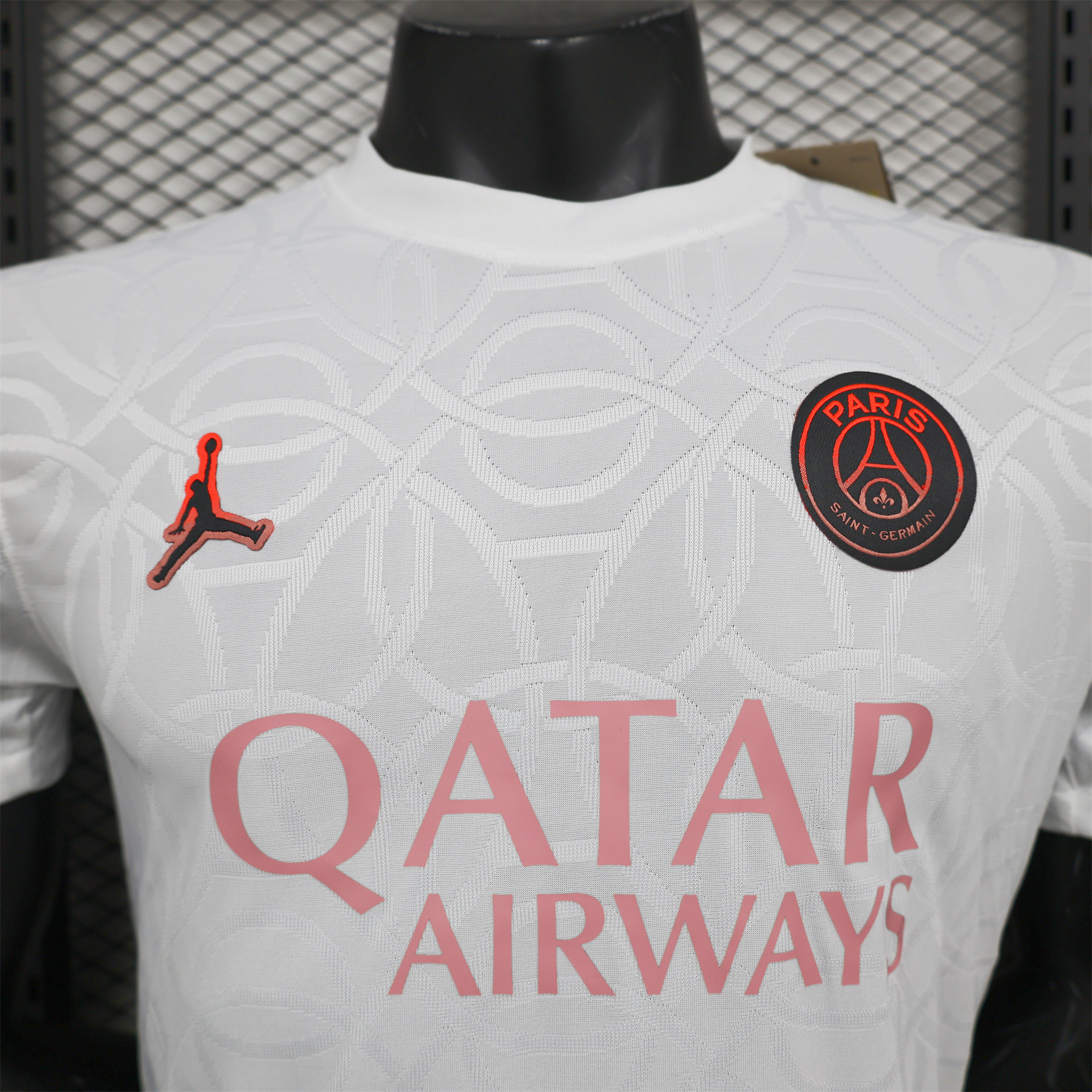Paris Saint-Germain PSG X JD 24-25 Third Pre-Match White Jersey - Player Version - ReplicasJersey
