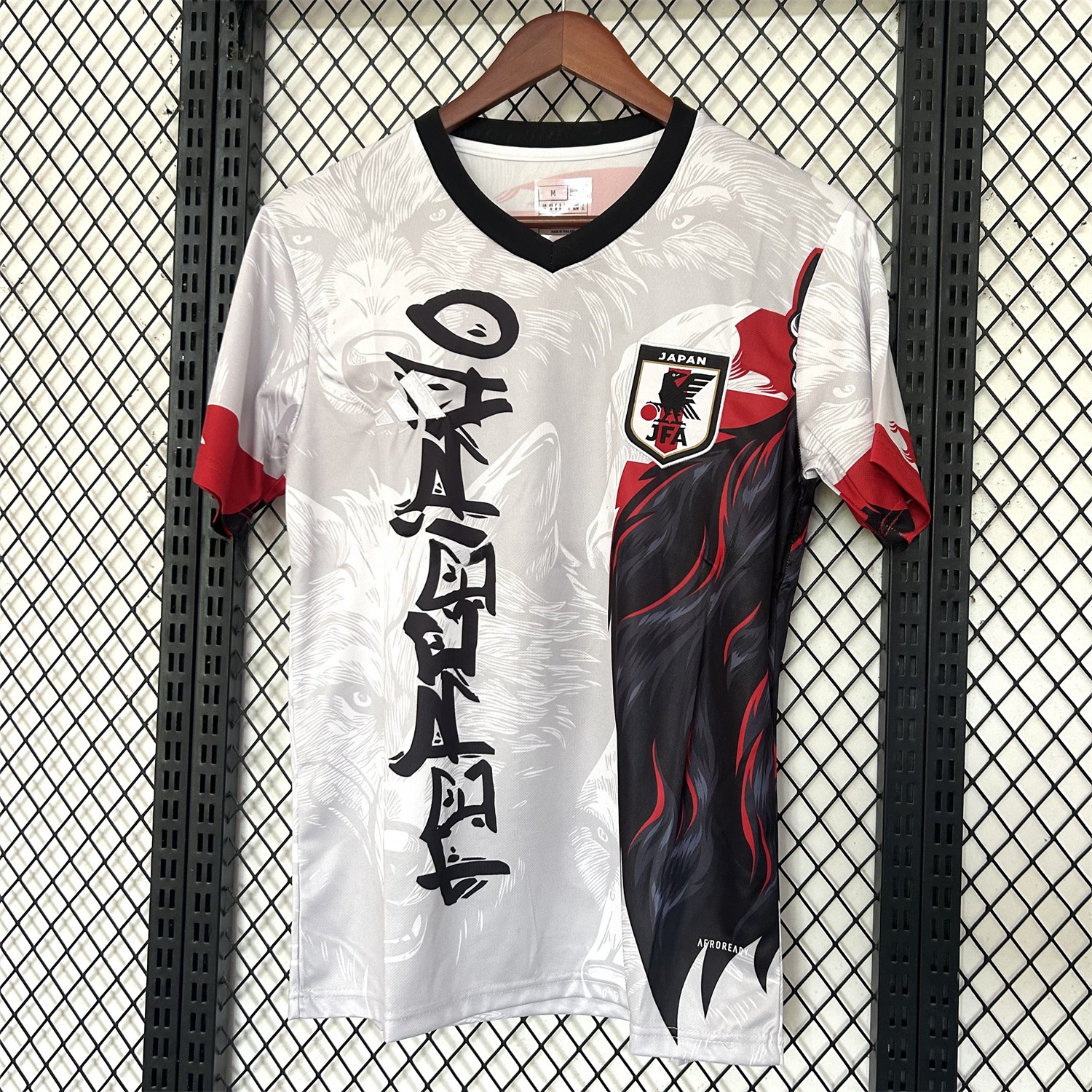 Japan 25-26 Black Wolf Fur White Special Jersey - Fans Version - ReplicasJersey