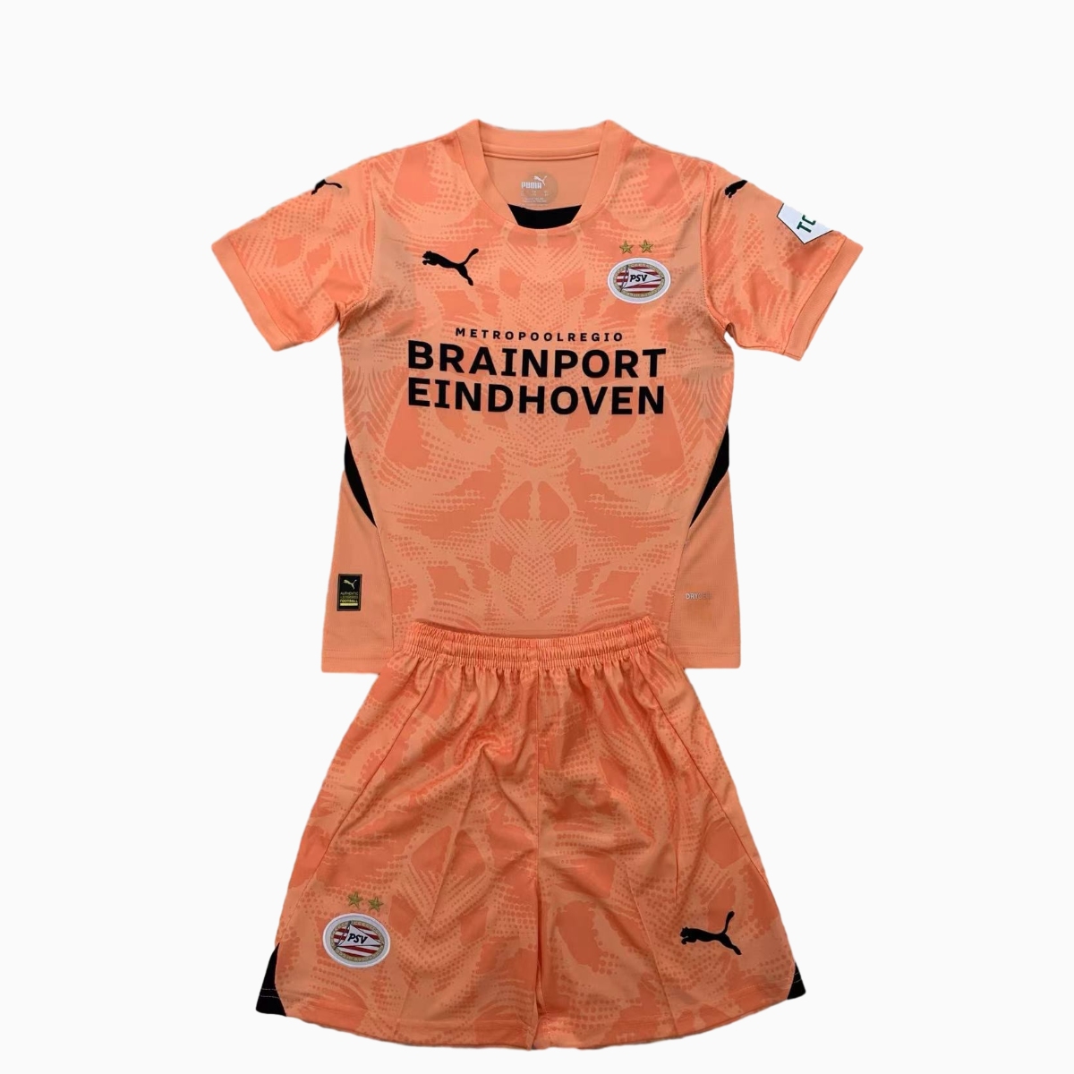 PSV Eindhoven 24-25 Orange Goalkeeper Kids Kit - ReplicasJersey