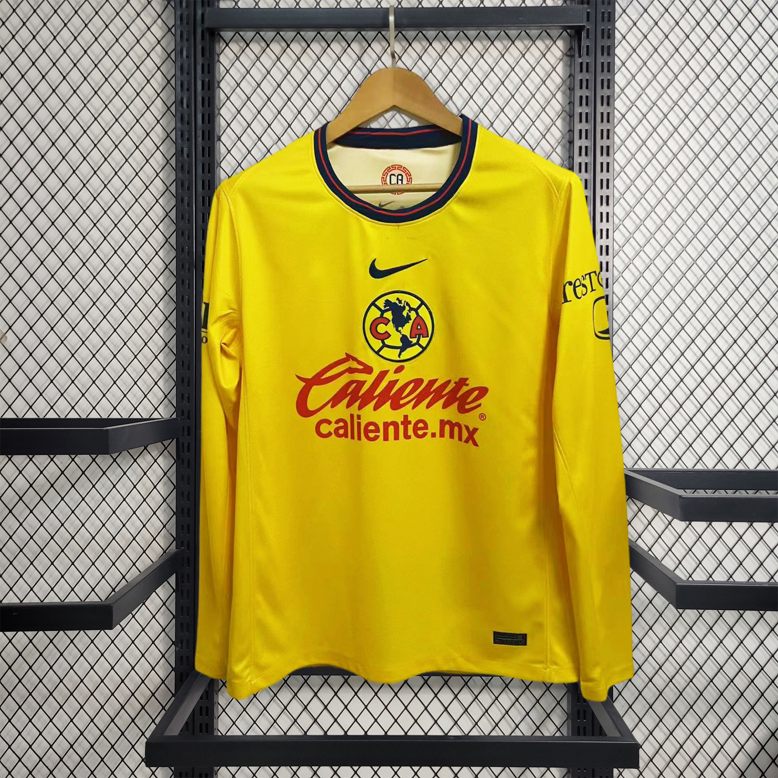 Club América 24-25 Home Long Sleeve Jersey - Fans Version - ReplicasJersey