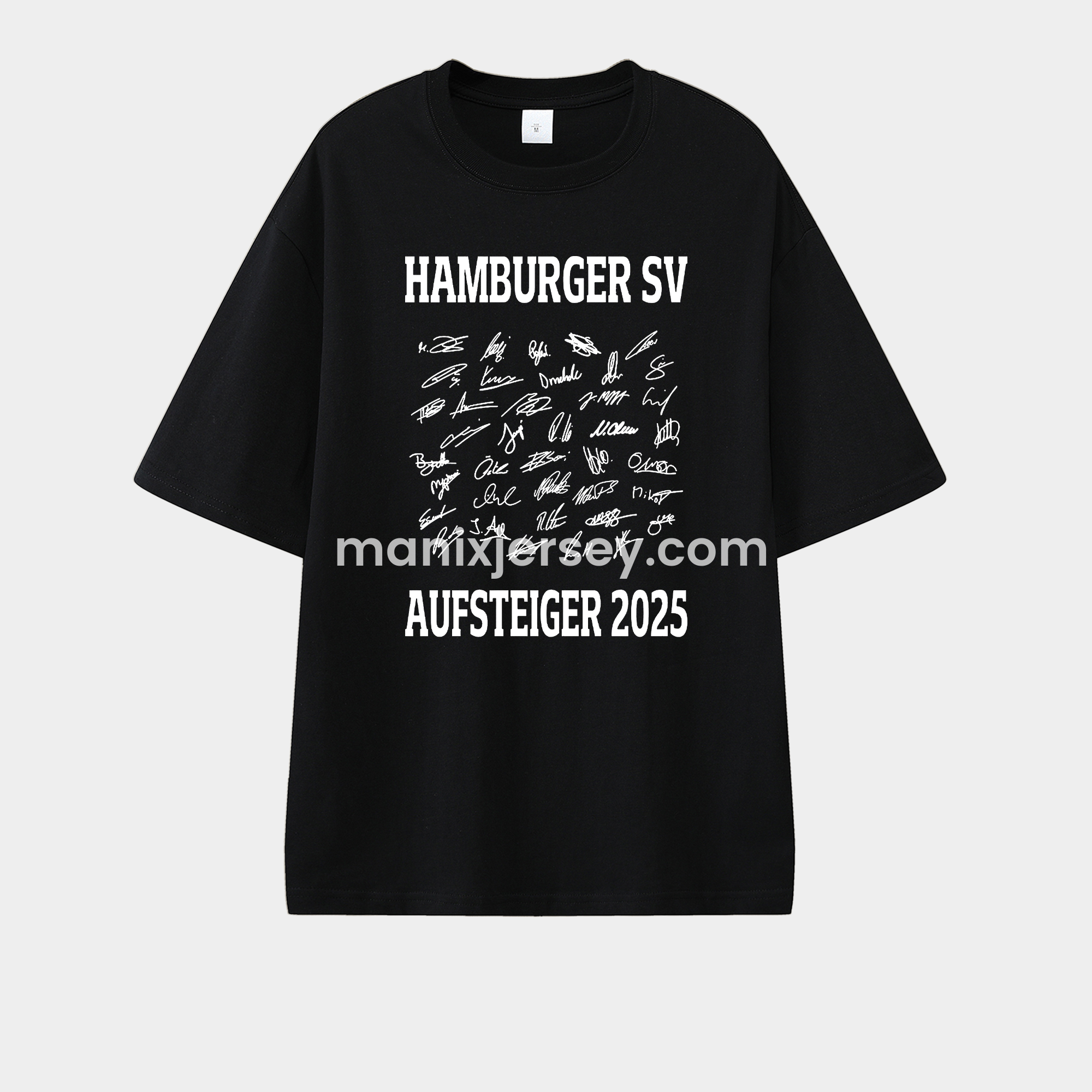 Hamburger SV AUFSTIEG 2025 Team Signatures Unisex Pure Cotton T-shirt - ReplicasJersey